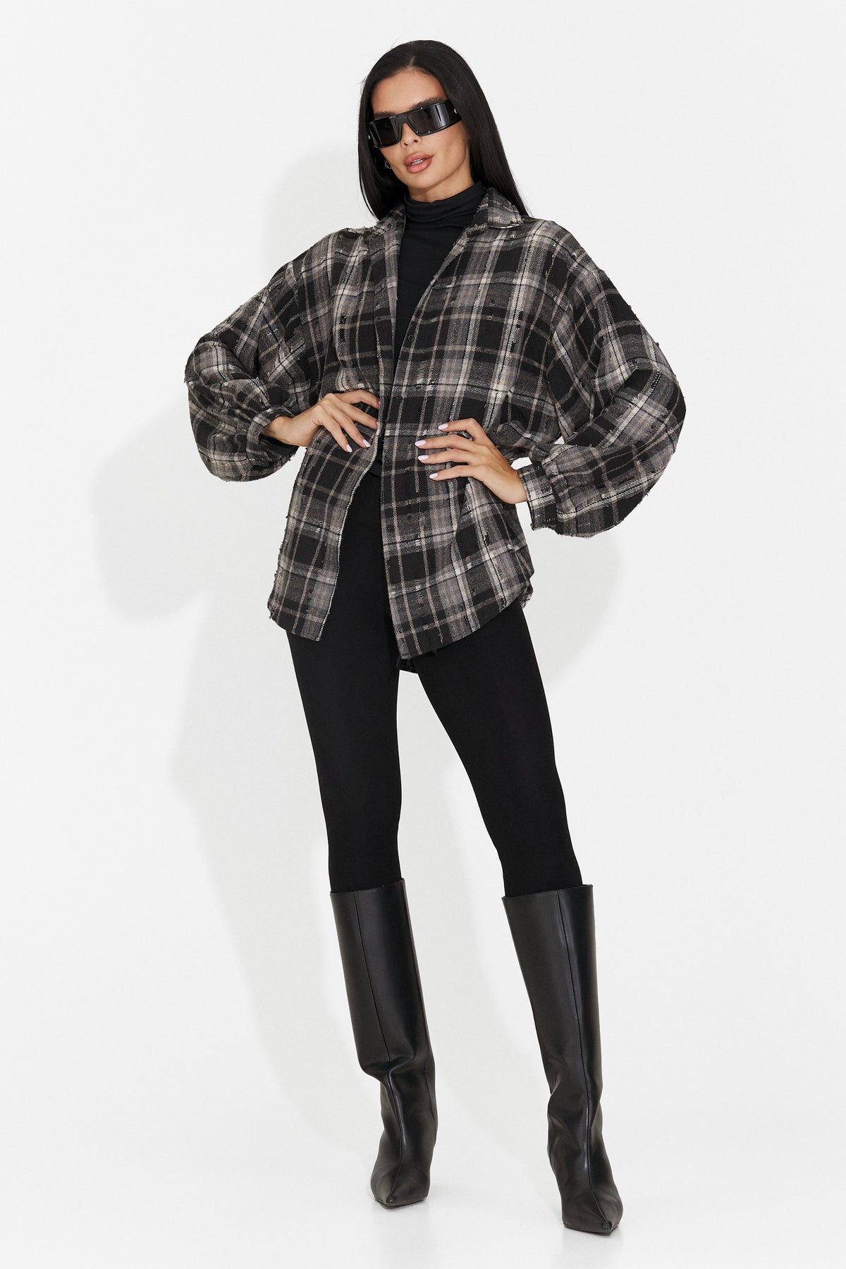 Camicia da donna casual nera Jasara Bogas