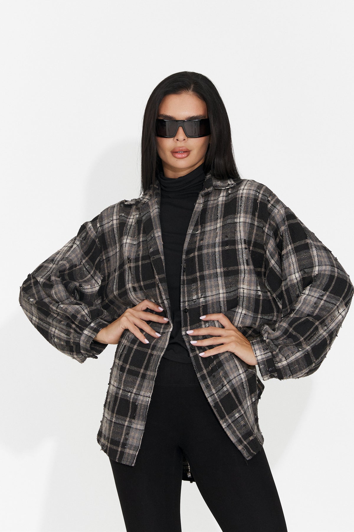 Camicia da donna casual nera Jasara Bogas
