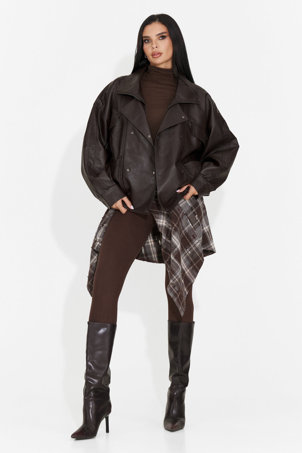 Giacca Casual Marrone da Donna di Nadyesia Bogas