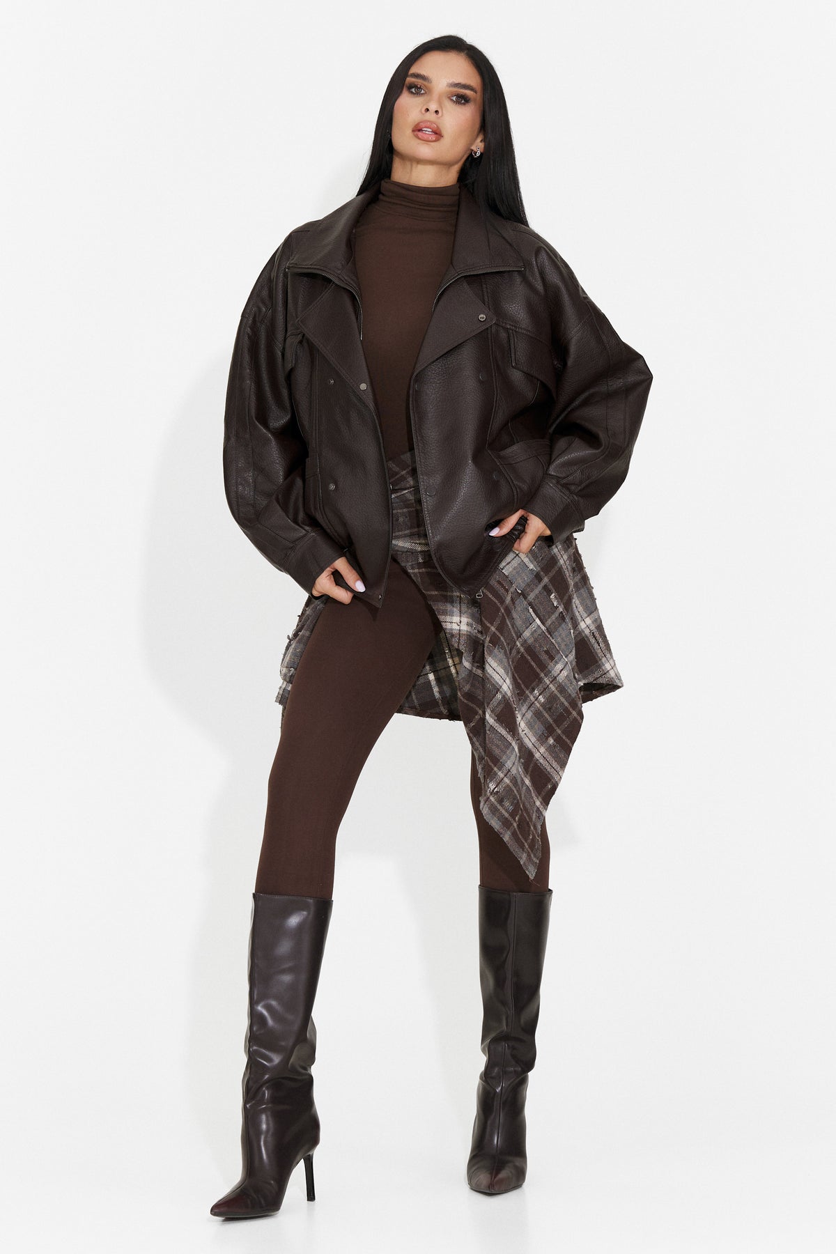 Giacca Casual Marrone da Donna di Nadyesia Bogas