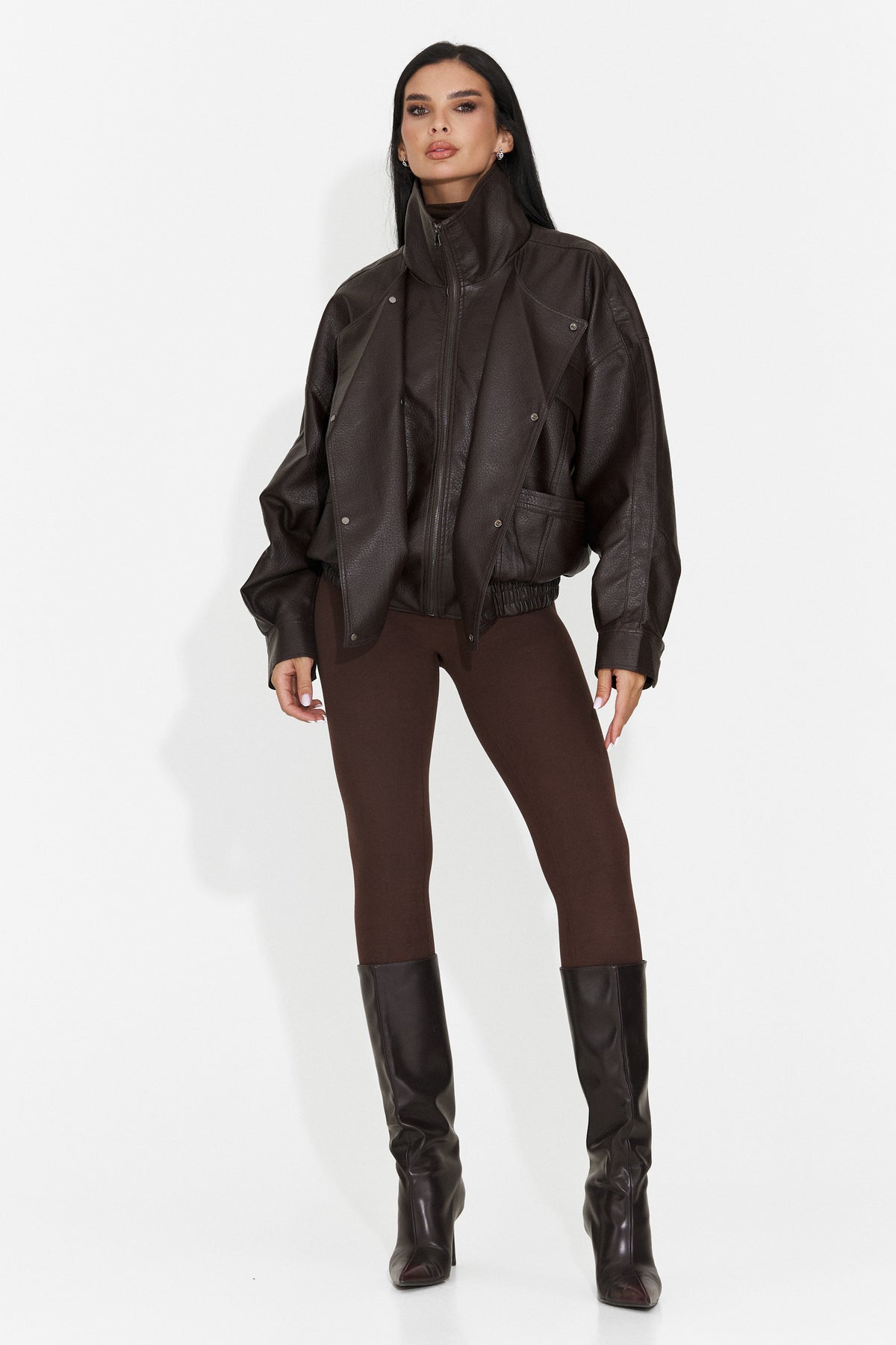 Giacca Casual Marrone da Donna di Nadyesia Bogas