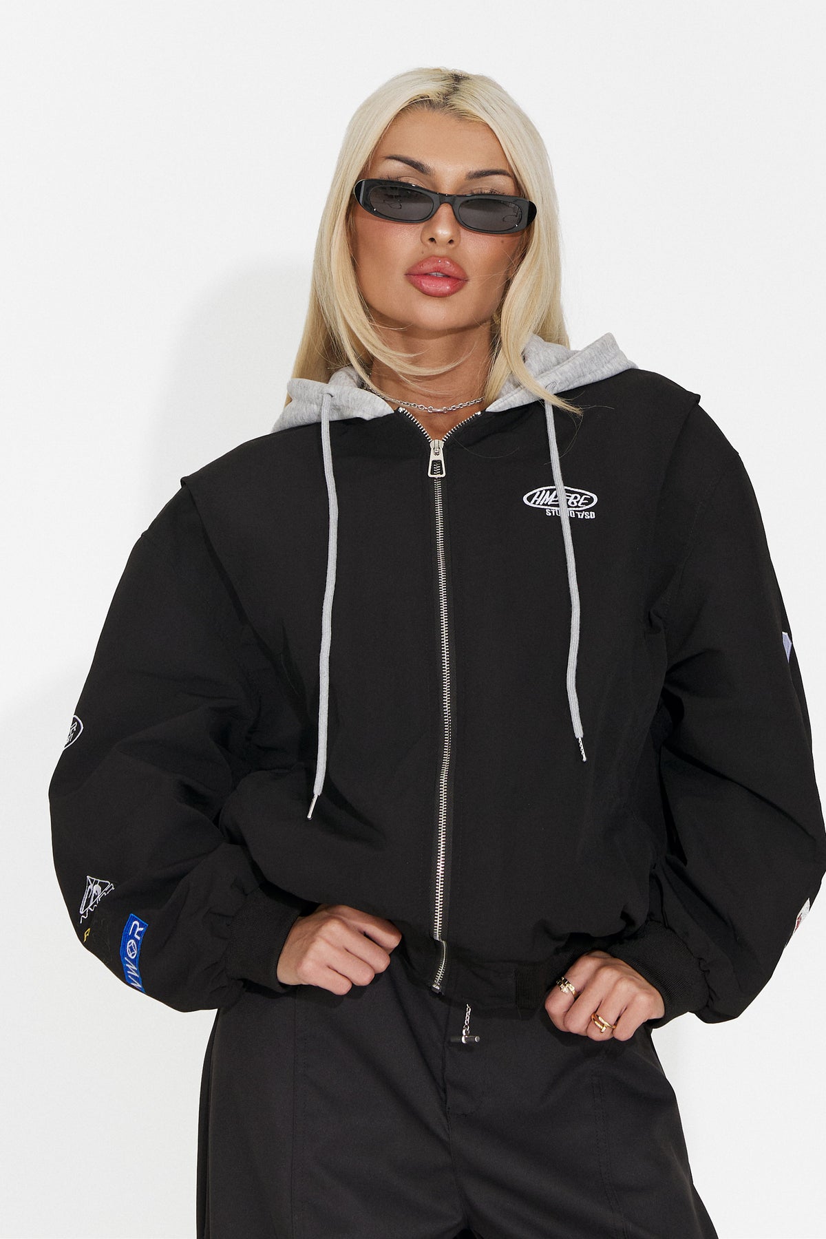 Geaca dama casual neagra Adisana Bogas