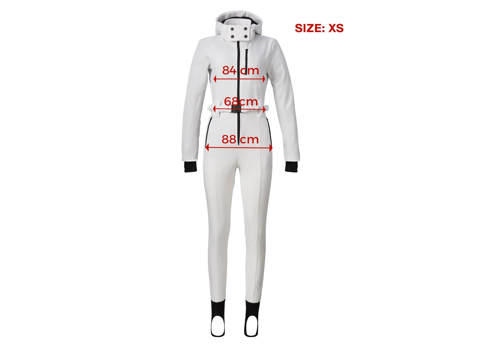 Tuta da sci casual bianca Anodys Bogas