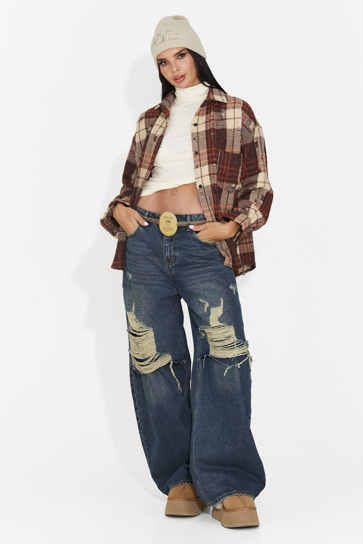 Jeans casual blu Huzeina Bogas, immagine 3 di 7
