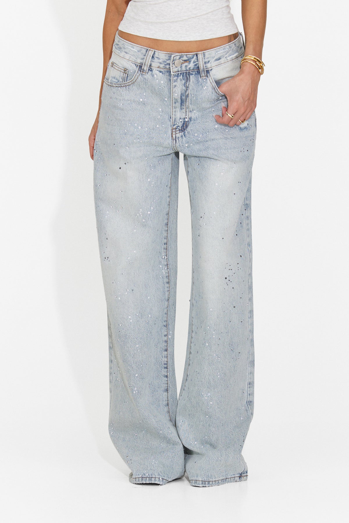 Blugi casual bleu Rnouisa Bogas