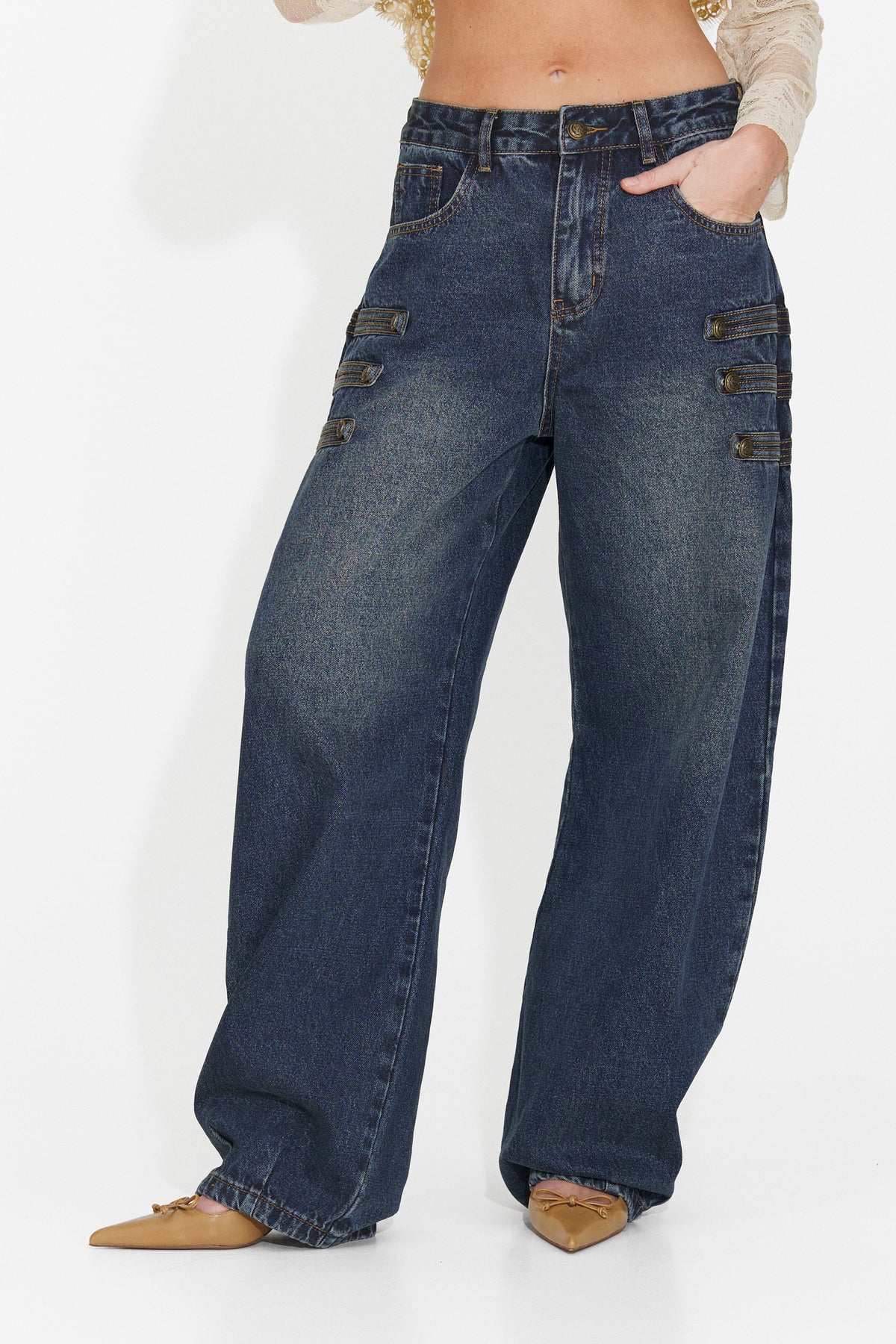 Jeans casual azzurri Tasina Bogas, immagine 4 di 8