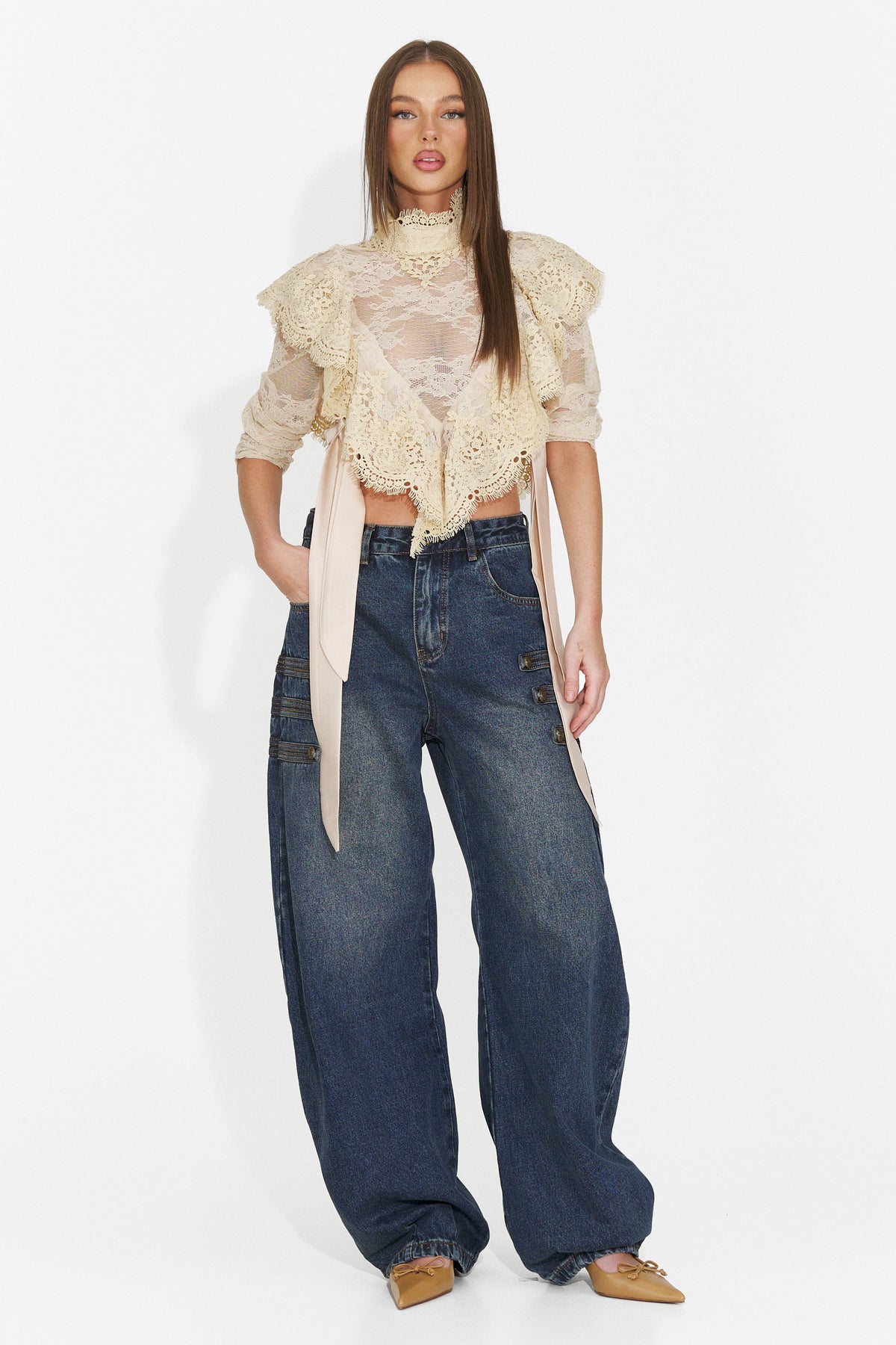 Jeans casual azzurri Tasina Bogas, immagine 7 di 8