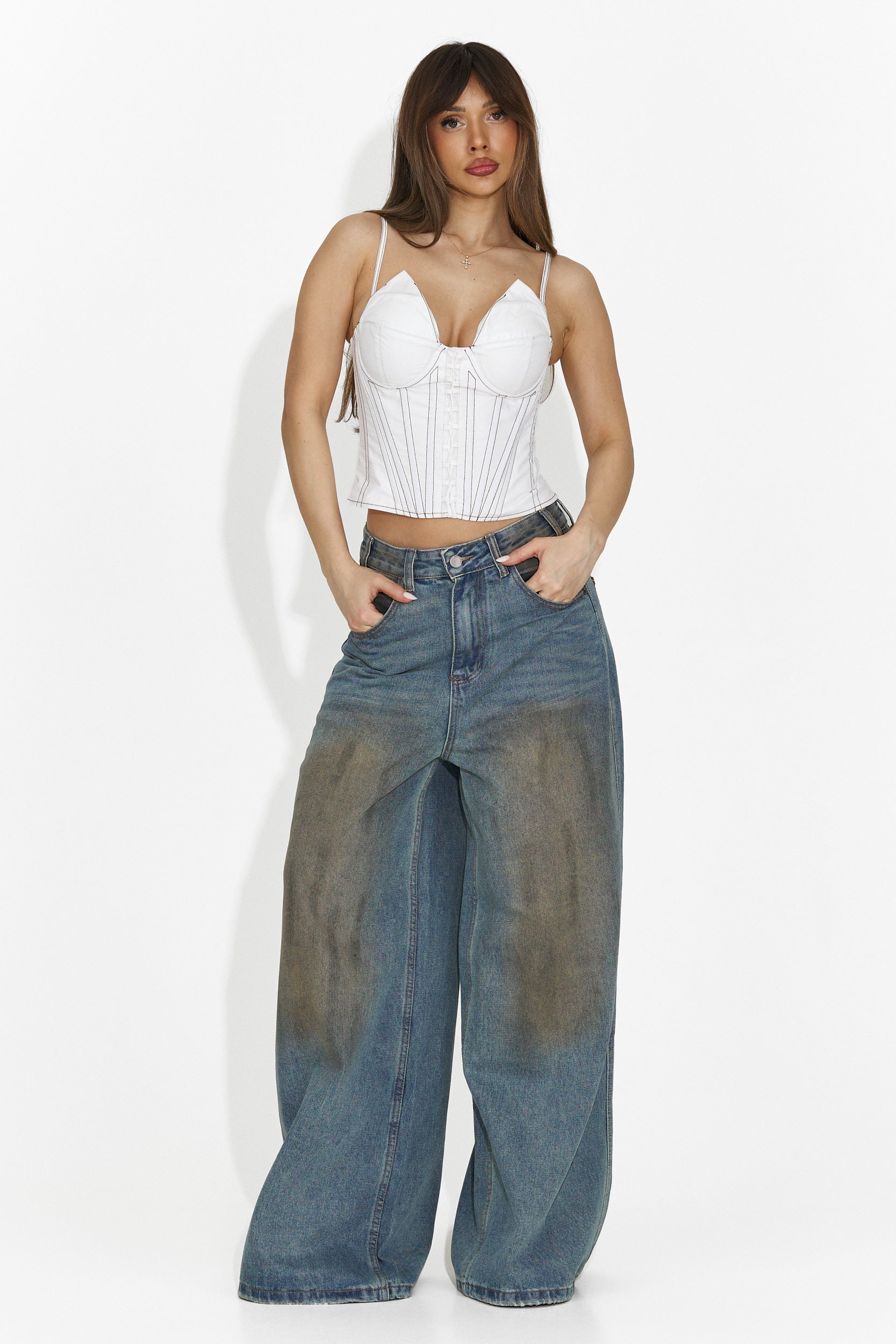 Jeans Blu Casual da Donna di Angeliana Bogas