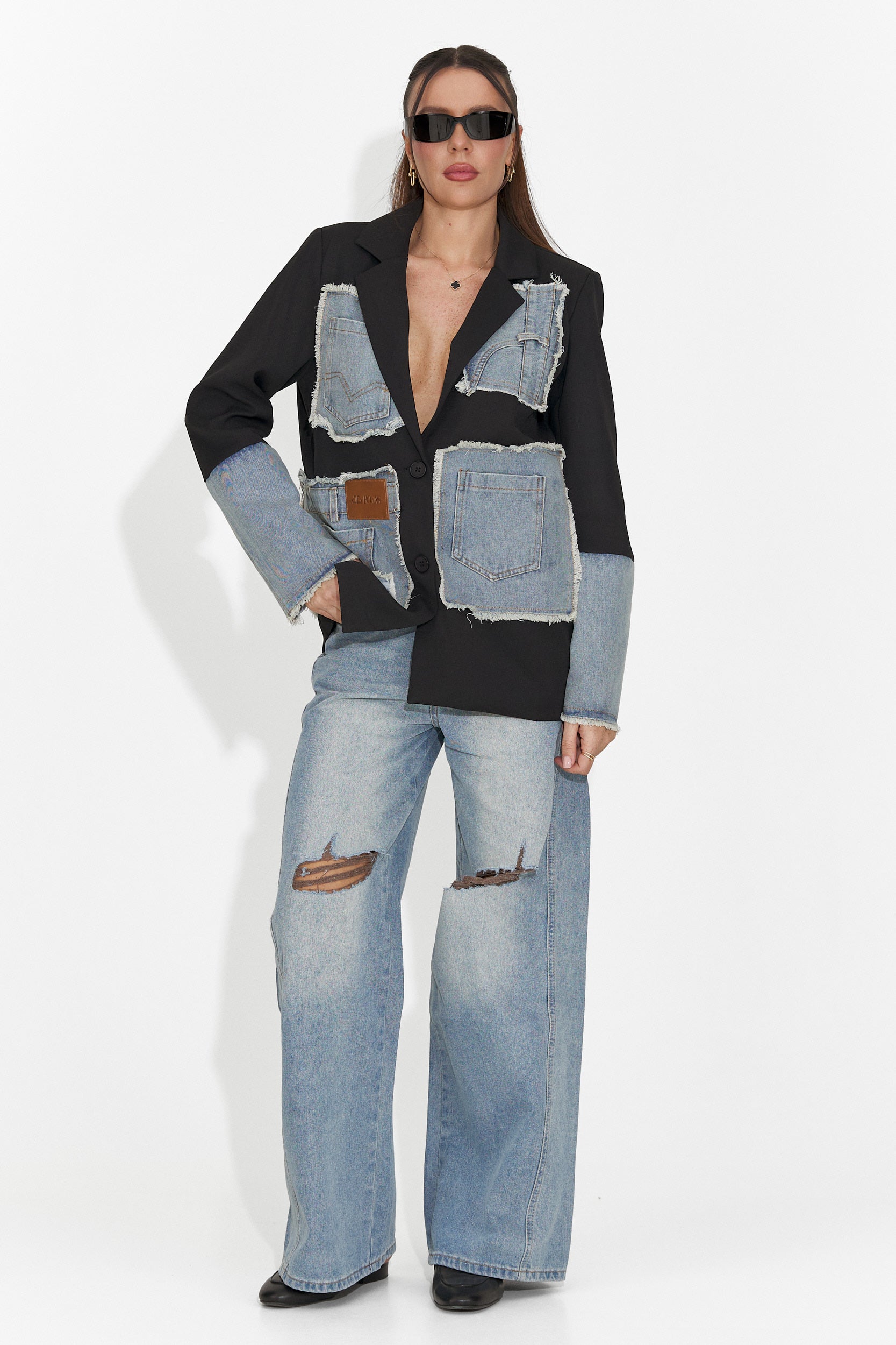 Jeans blu casual per donne Calora Bogas