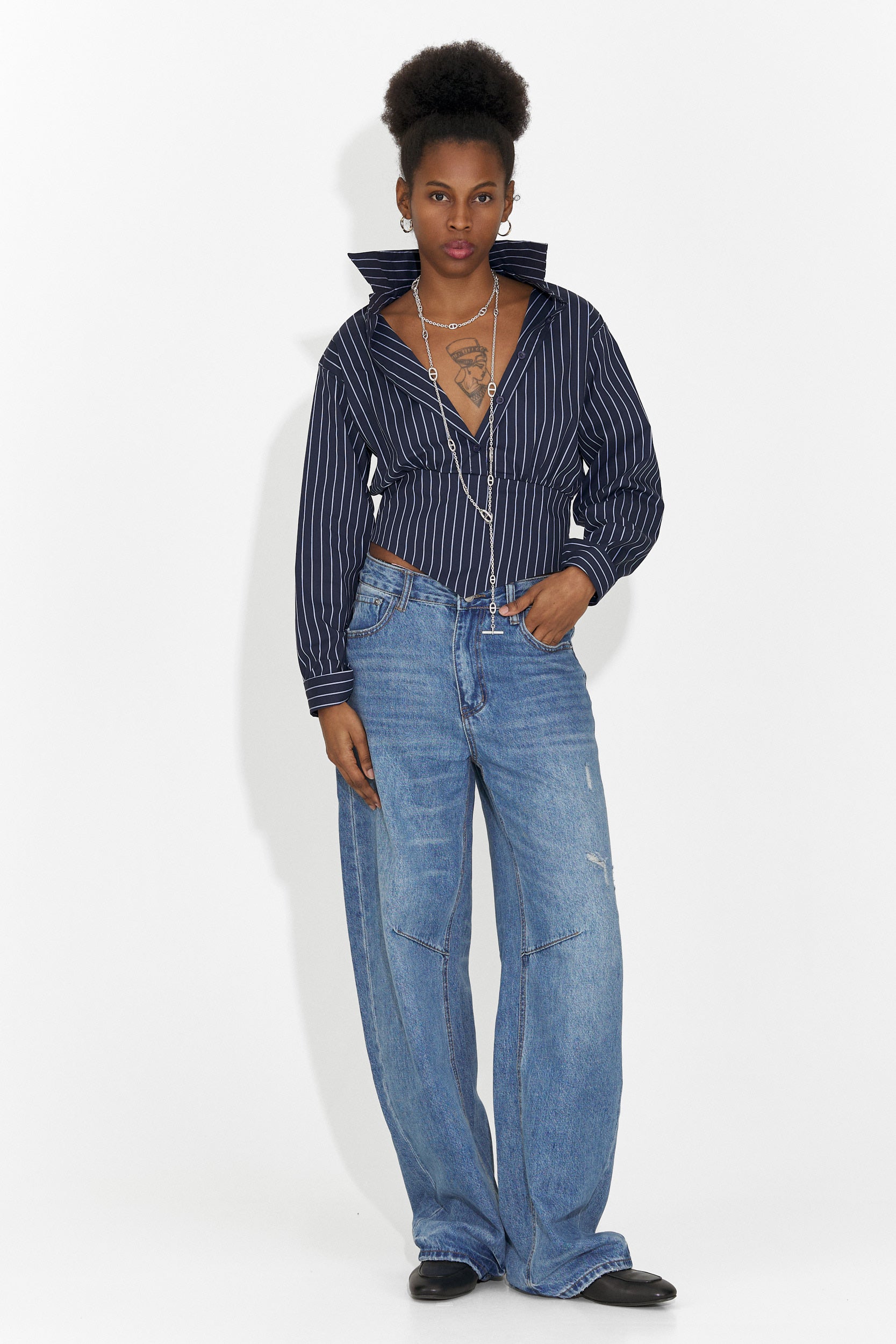 Jeans blu casual per donne Hanina Bogas