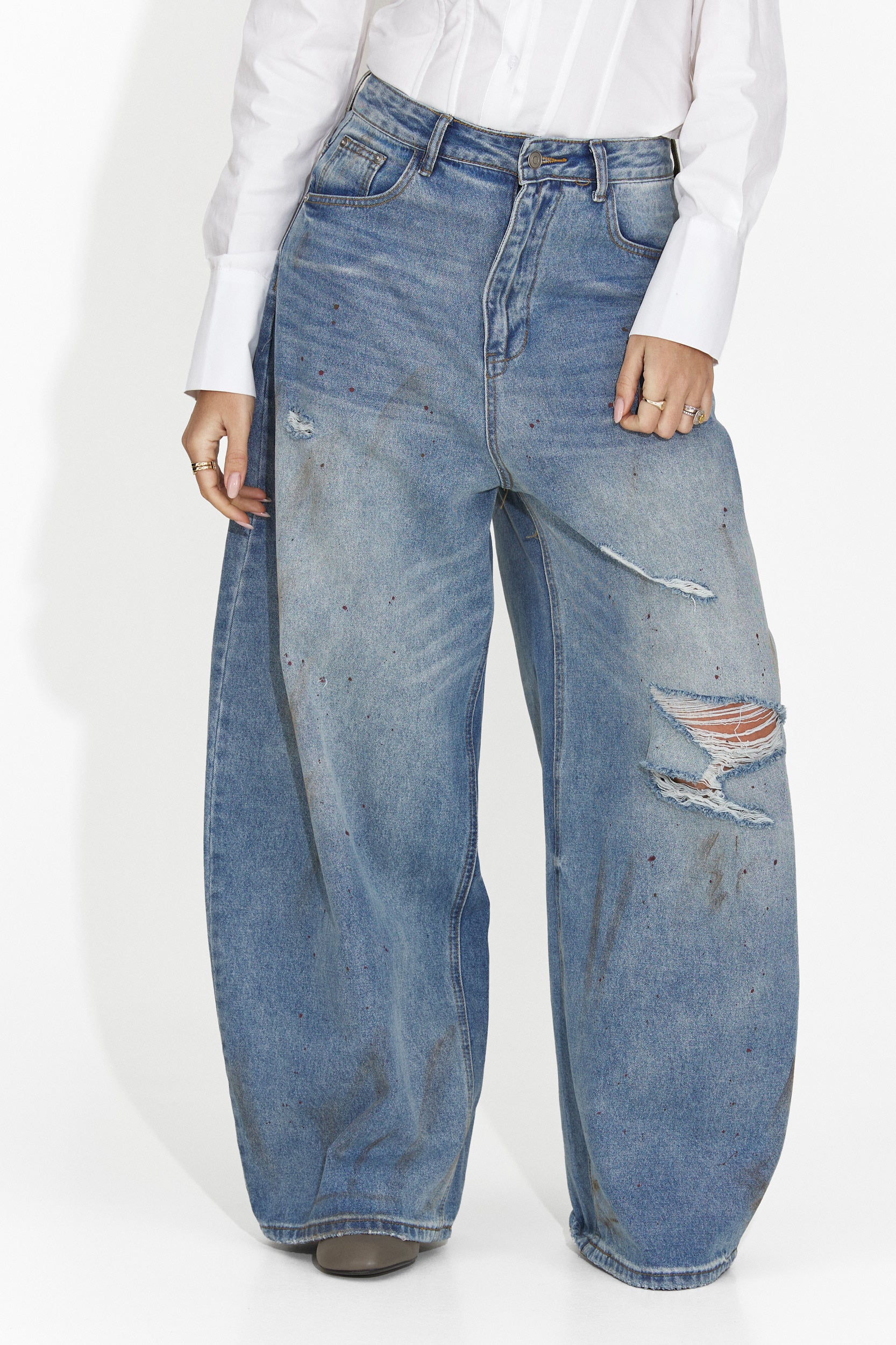 Jeans Blu Casual da Donna di Vladia Bogas