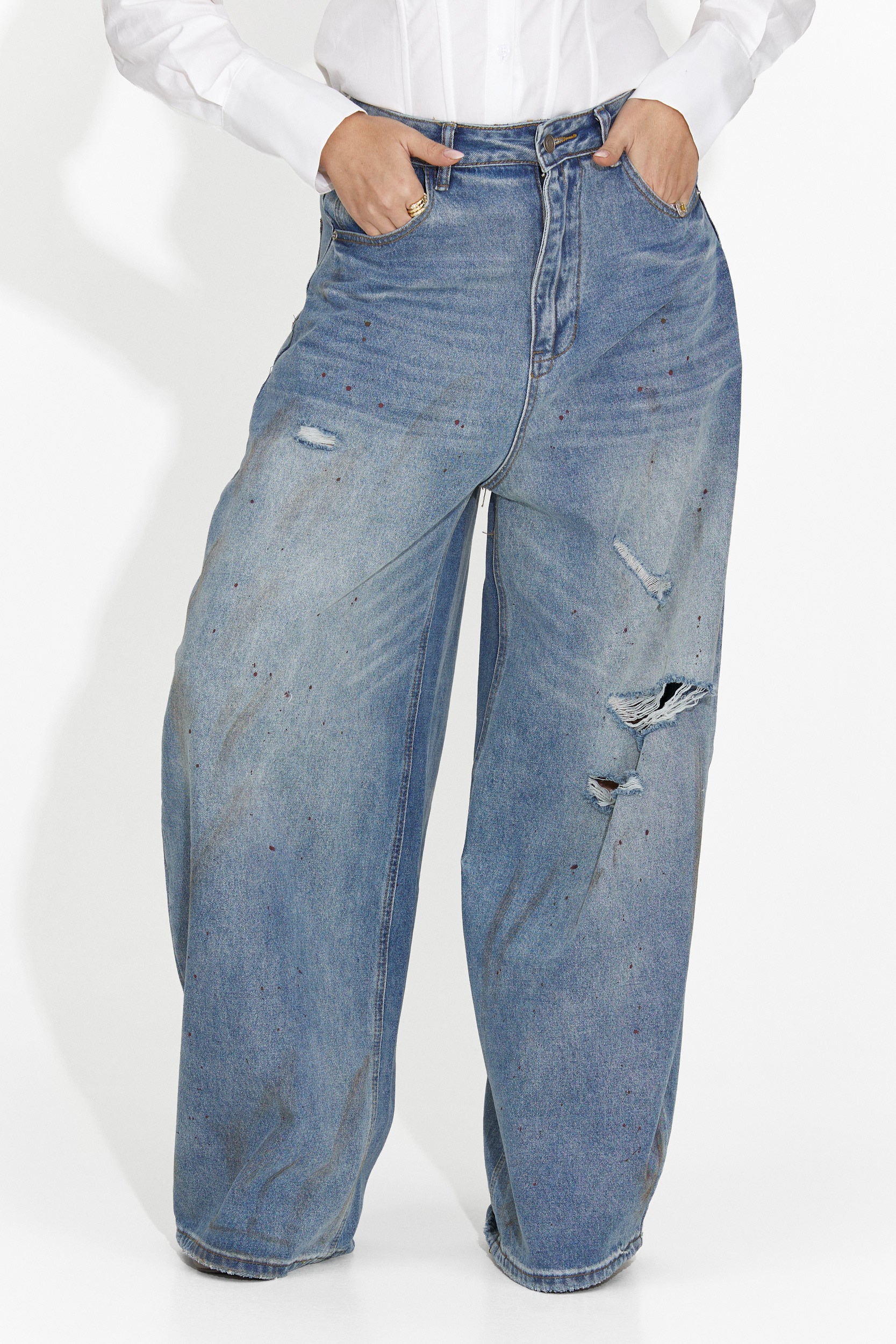 Jeans Blu Casual da Donna di Vladia Bogas