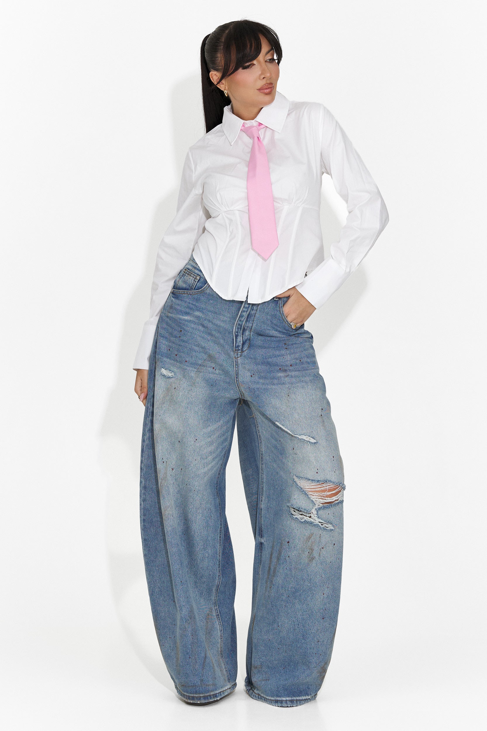 Jeans Blu Casual da Donna di Vladia Bogas