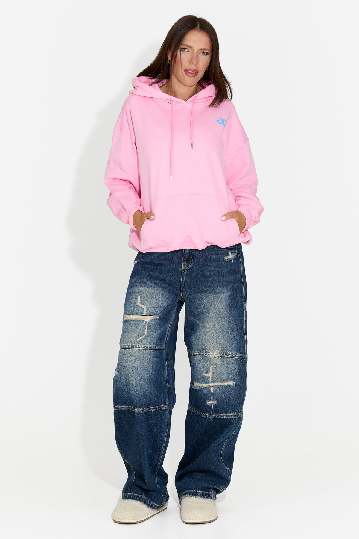 Jeans da donna casual blu Elementary Bogas