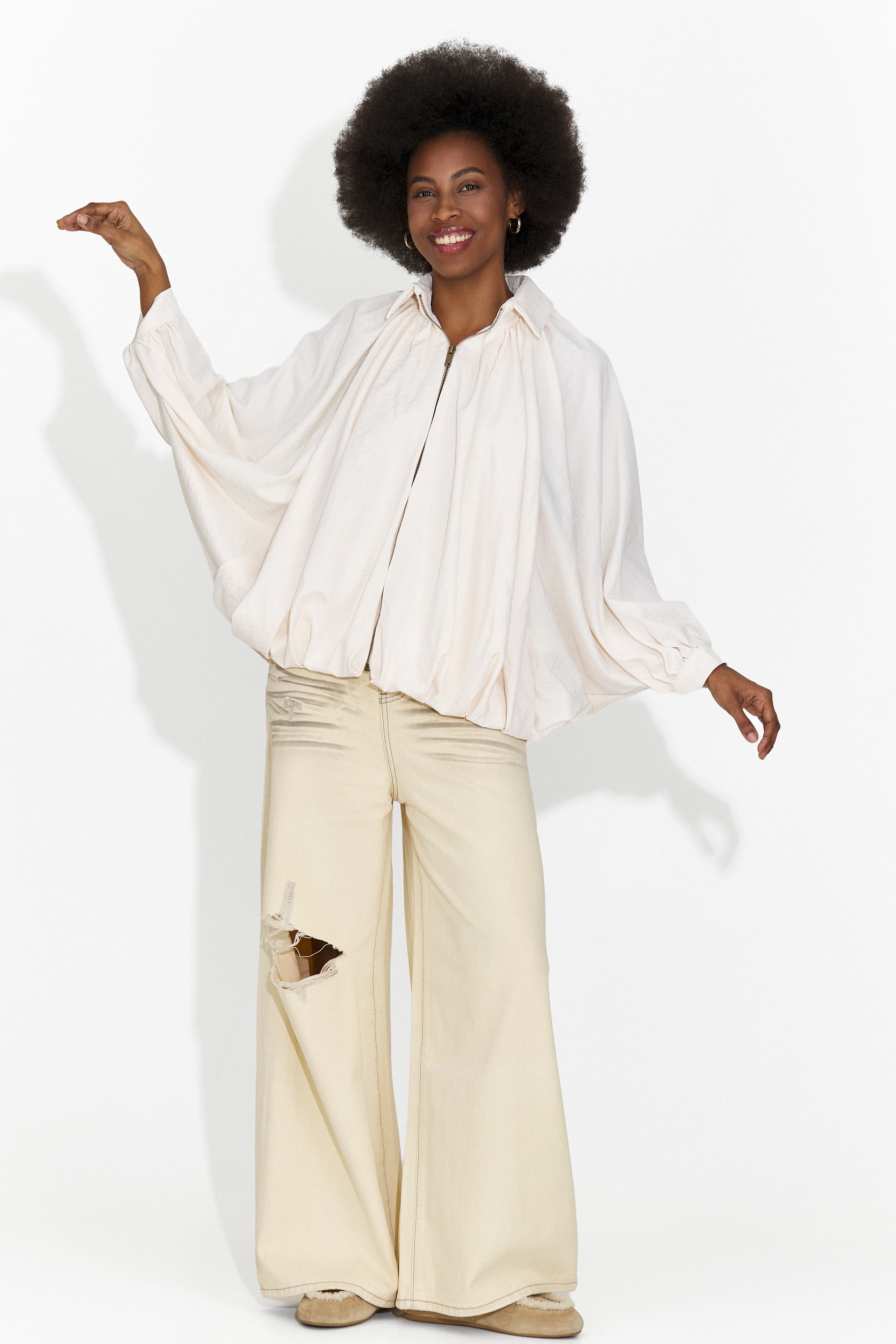 Jeans Beige Casual da Donna di Elania Bogas