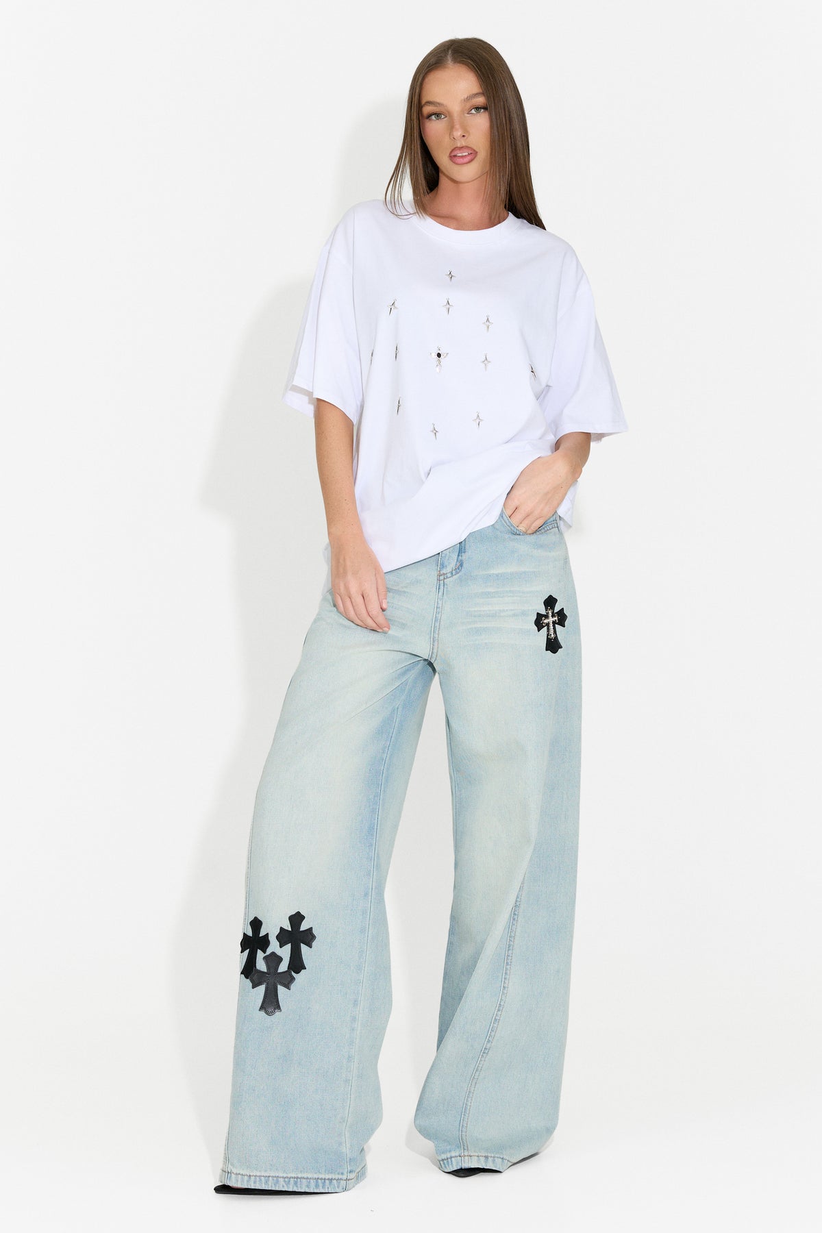 Jeans da donna casual azzurri Expira Bogas