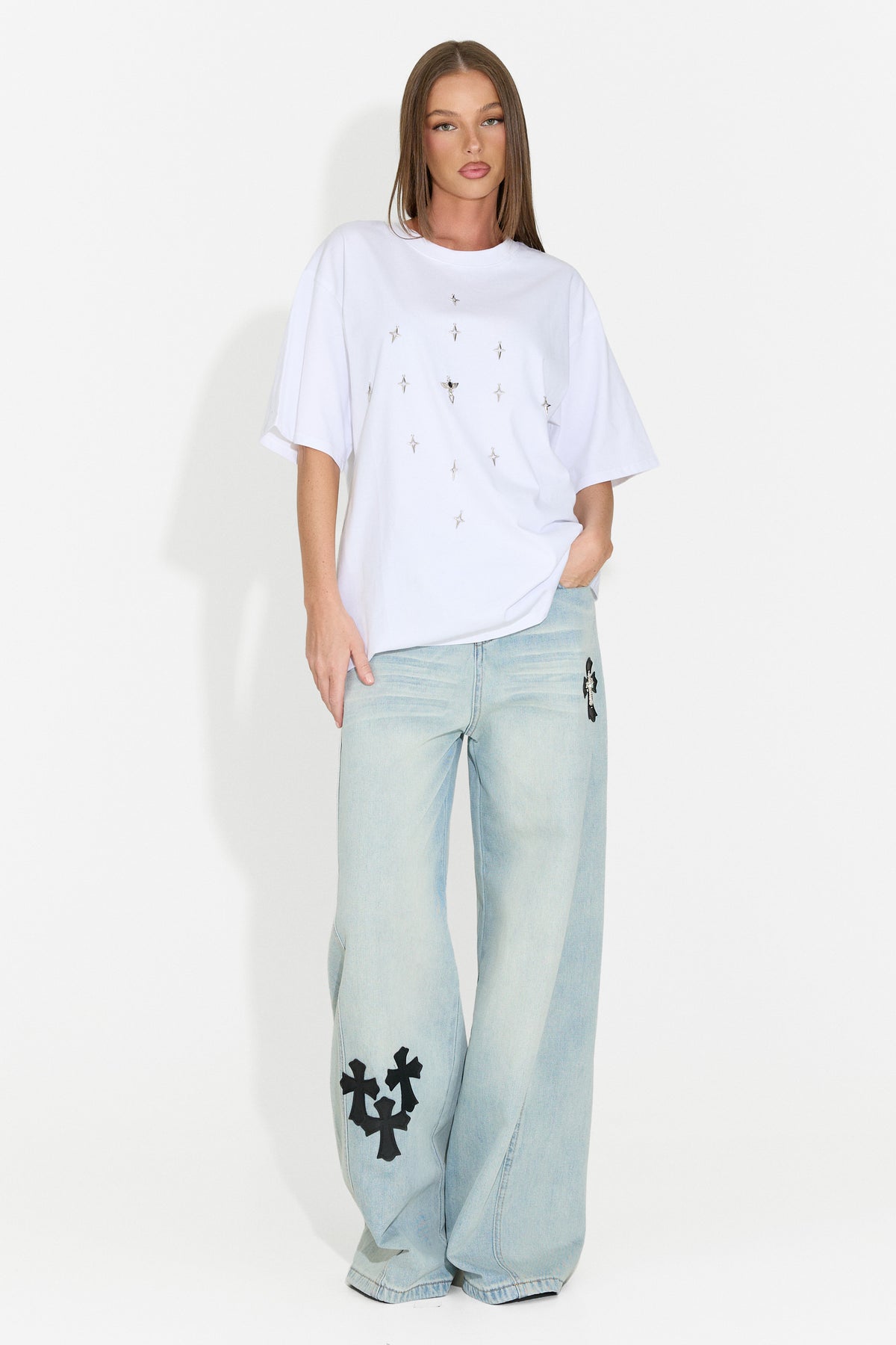 Jeans da donna casual azzurri Expira Bogas