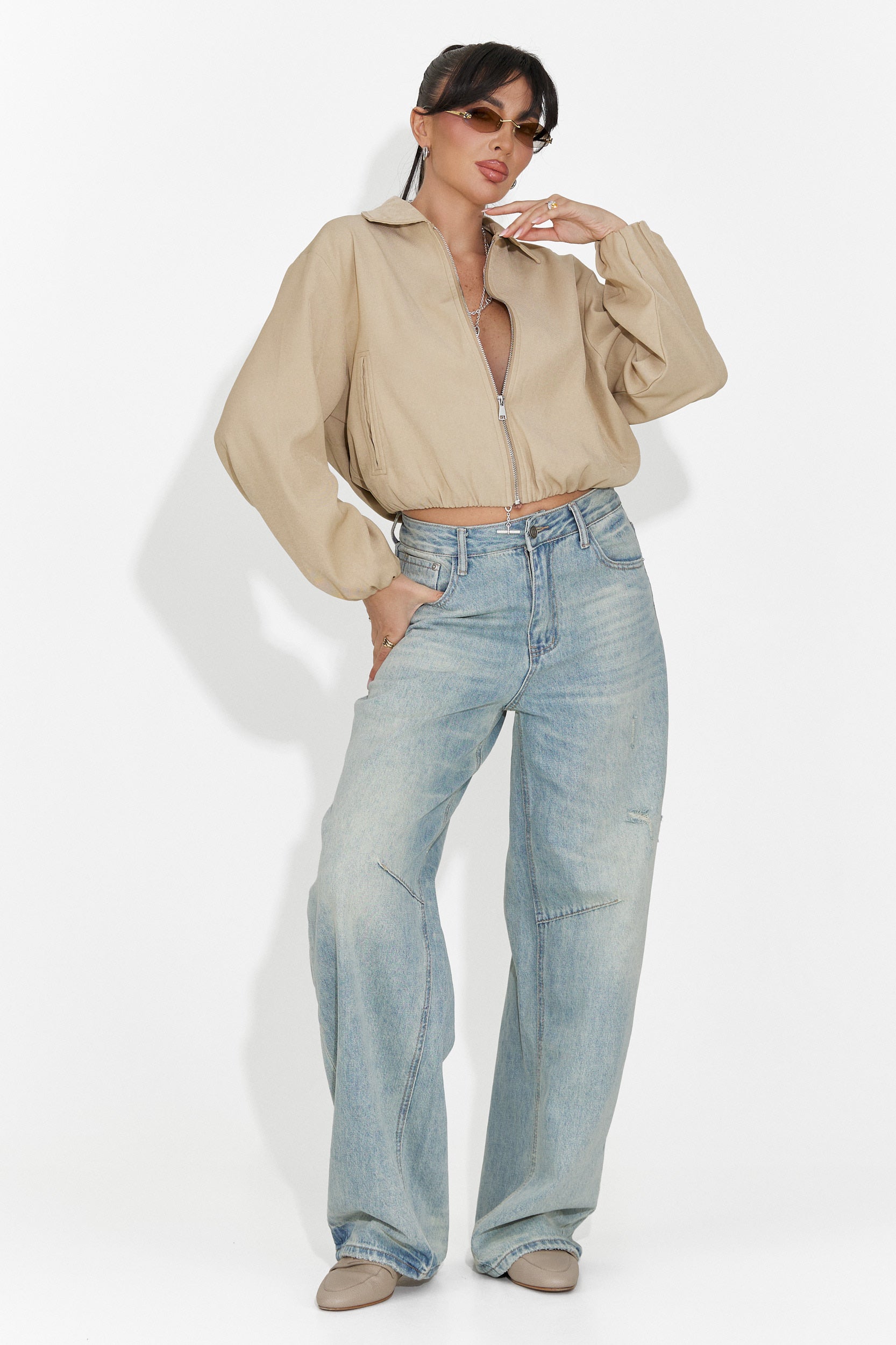 Jeans blu casual da donna Hanina Bogas