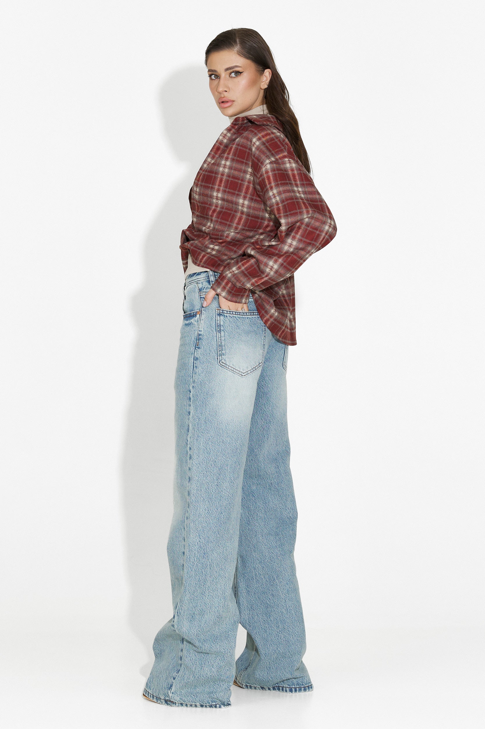 Jeans Blu Casual Luma Bogas per Donne