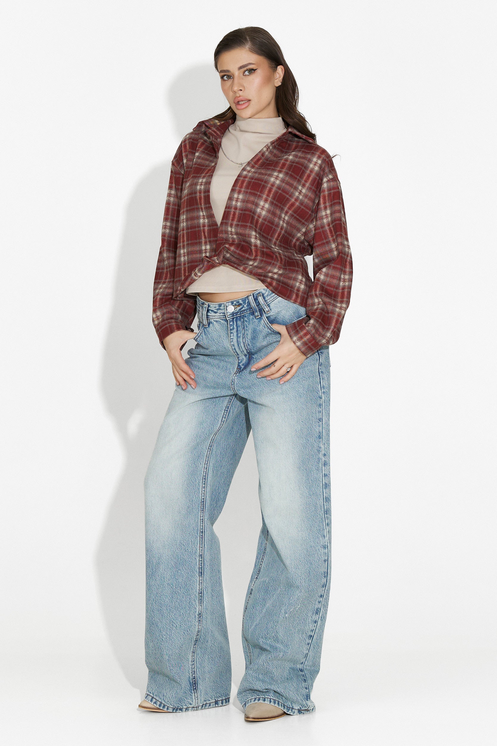 Jeans Blu Casual Luma Bogas per Donne