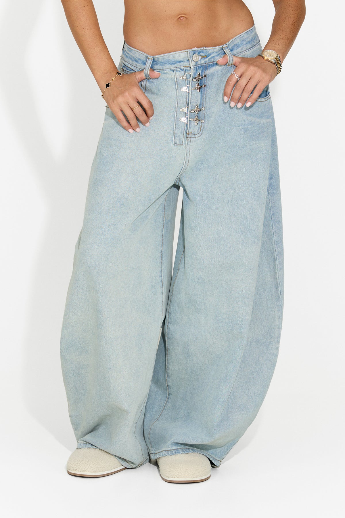 Jeans da donna casual blu chiaro Valiama Bogas
