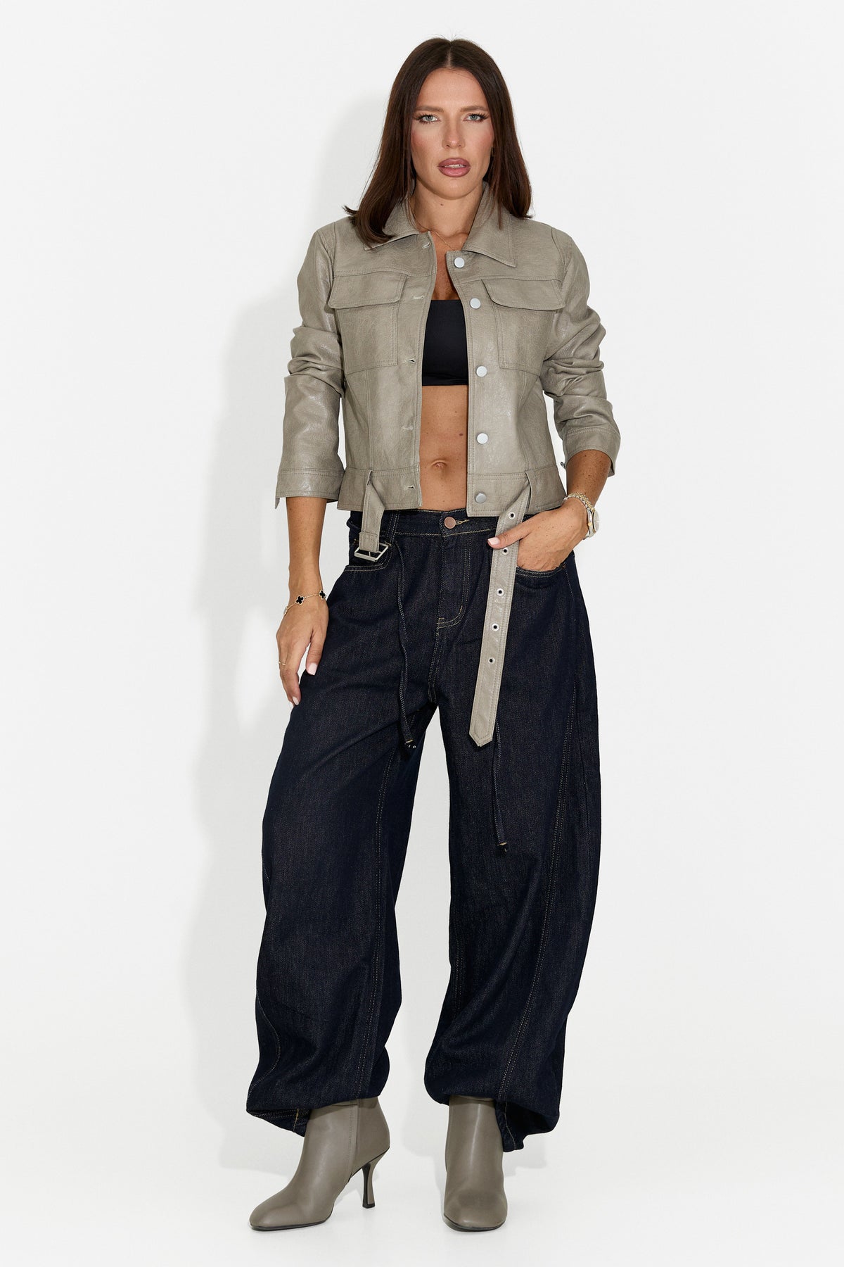 Jeans da donna casual blu navy Lneyoria Bogas