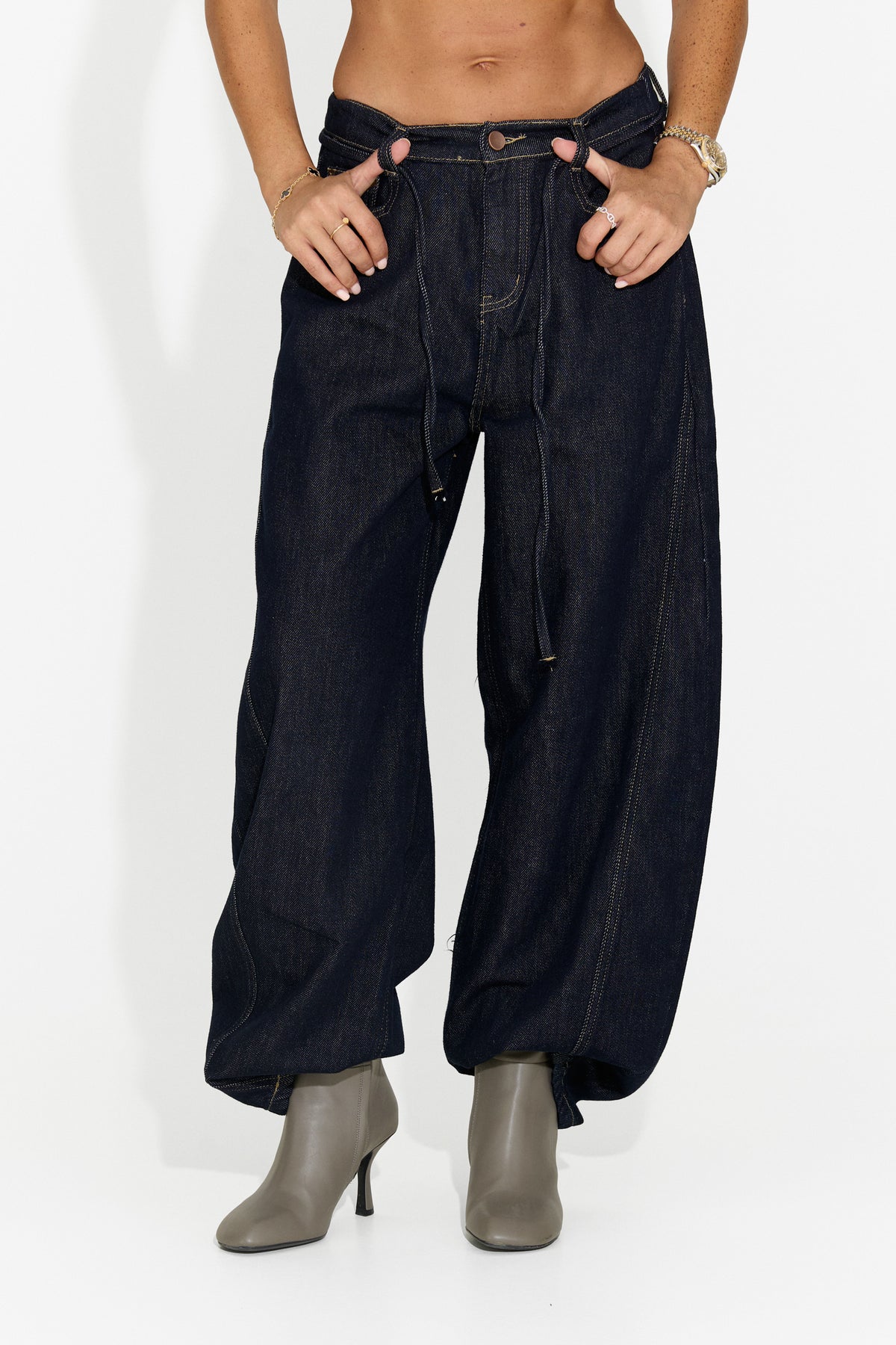 Jeans da donna casual blu navy Lneyoria Bogas