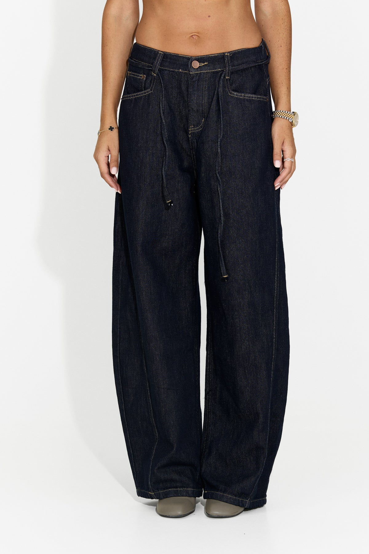Jeans da donna casual blu navy Lneyoria Bogas