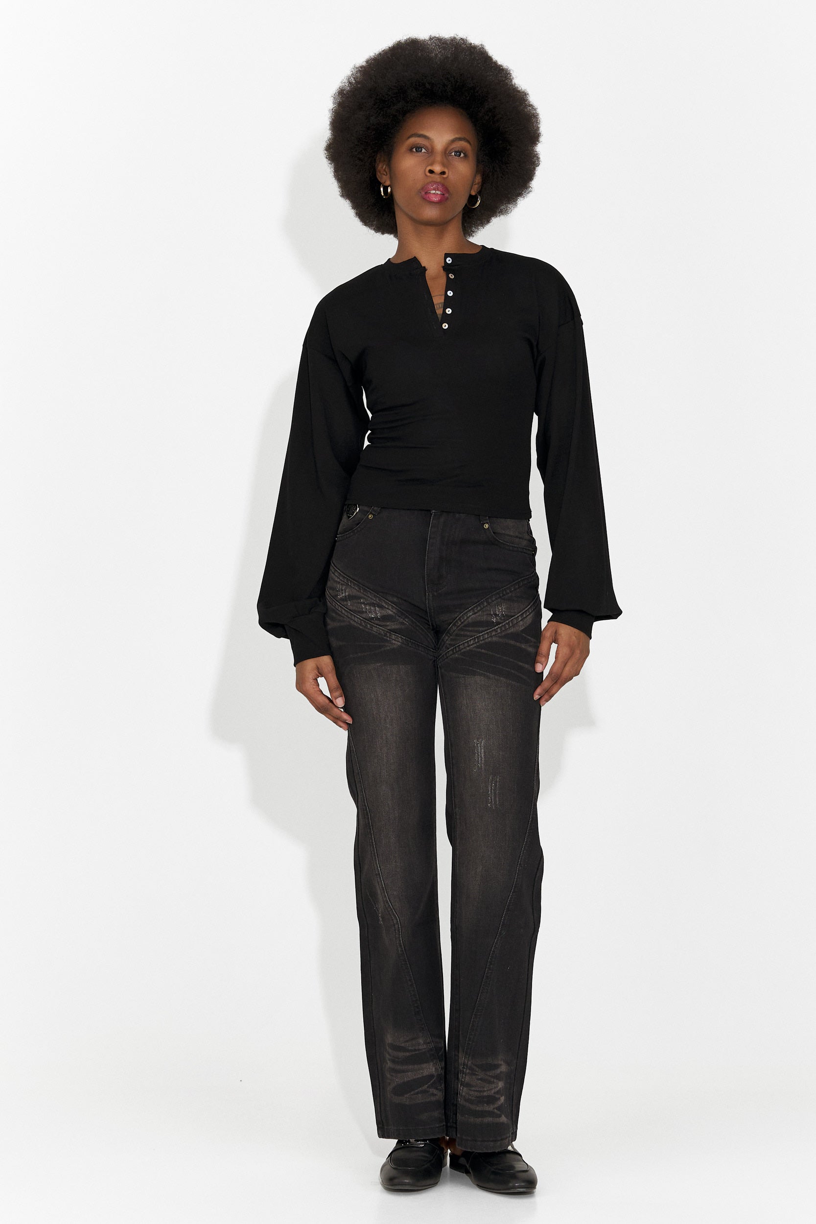 Jeans Neri Casual da Donna di Adeia Bogas