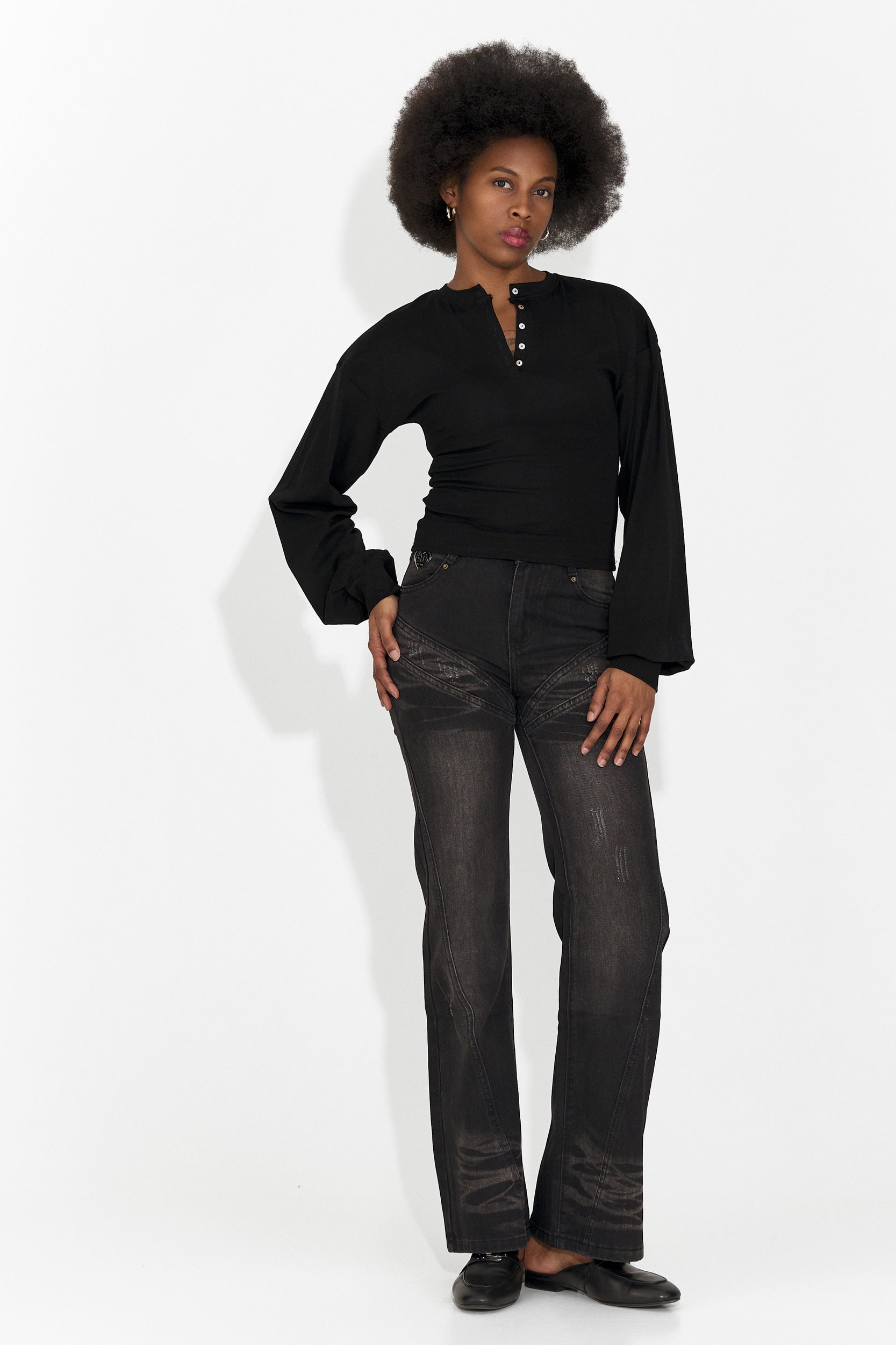 Jeans Neri Casual da Donna di Adeia Bogas