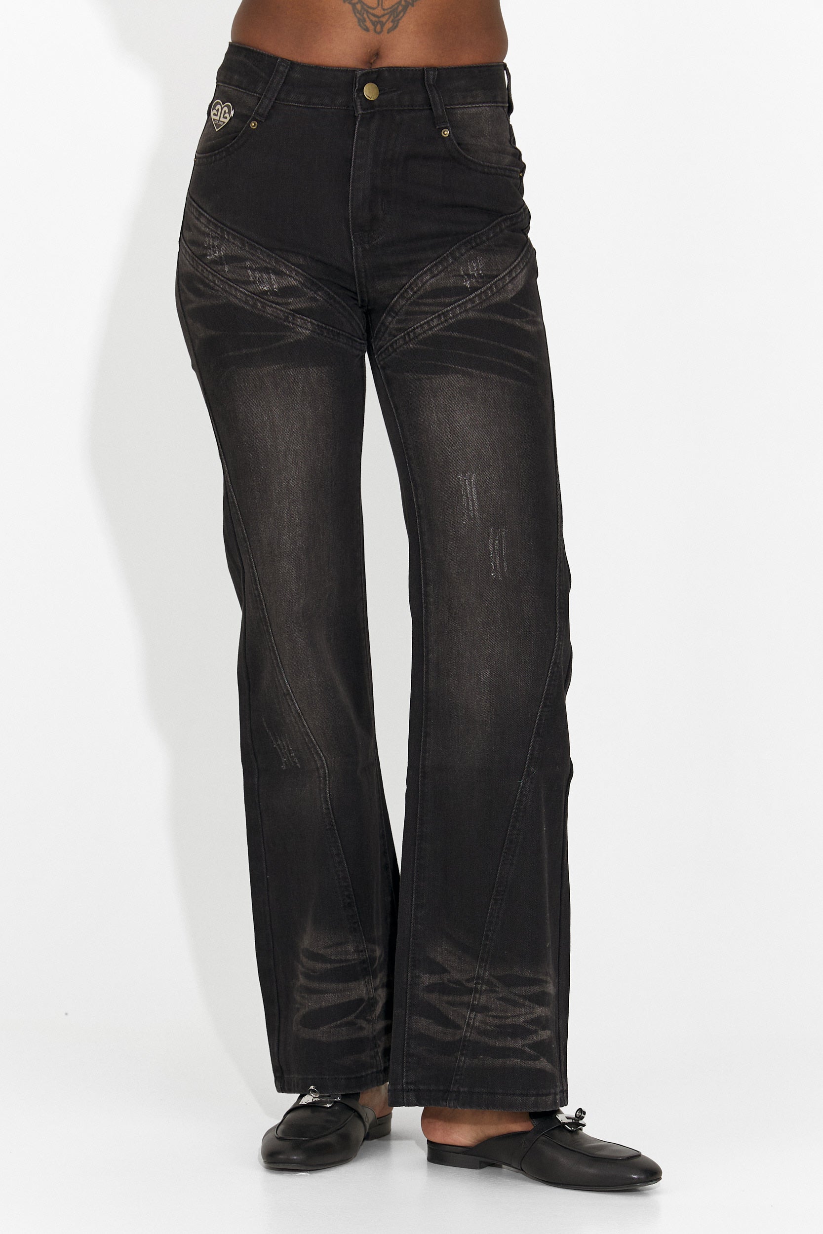 Jeans Neri Casual da Donna di Adeia Bogas