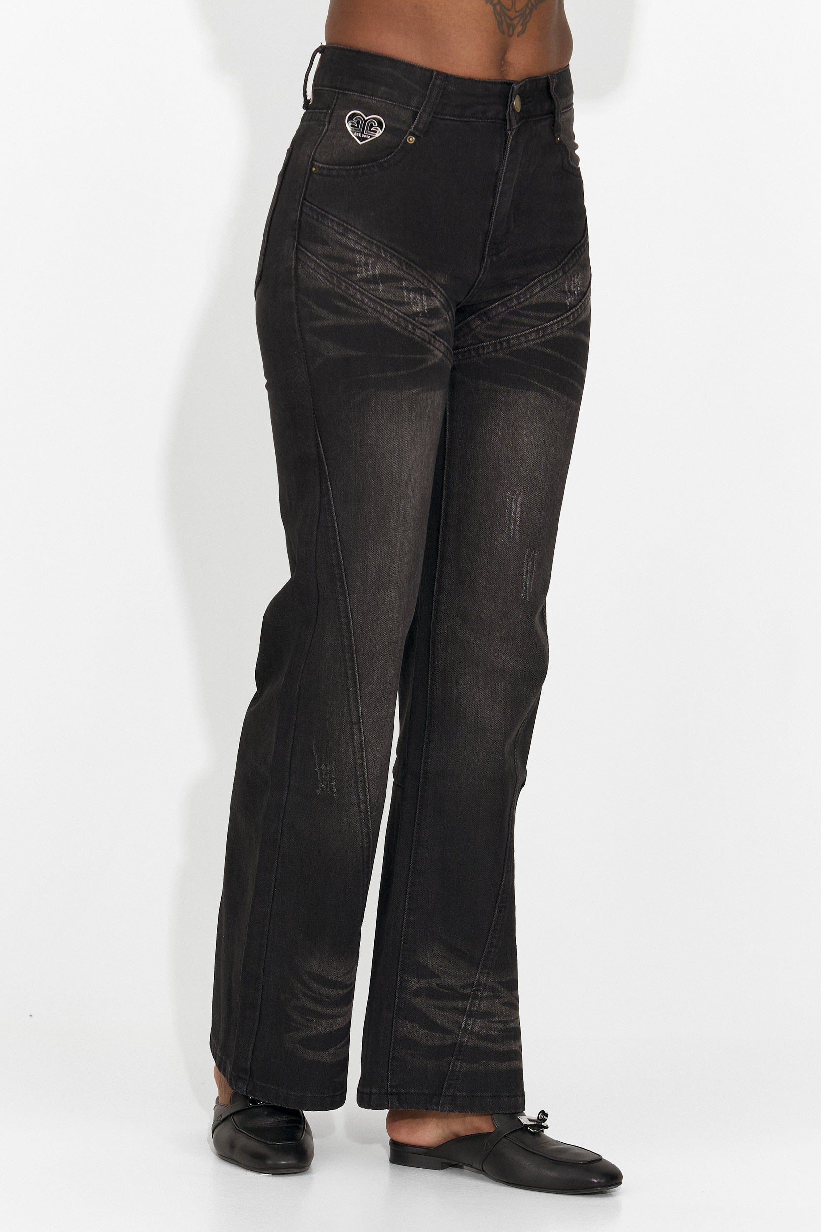 Jeans Neri Casual da Donna di Adeia Bogas