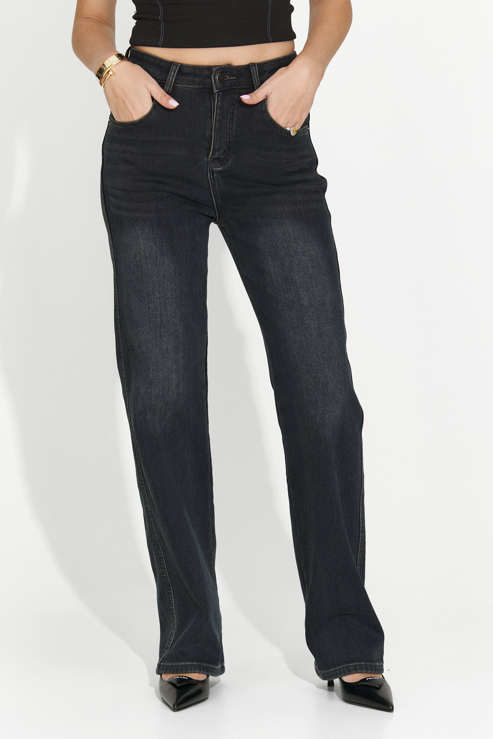 Jeans Neri Casual da Donna di Brisia Bogas