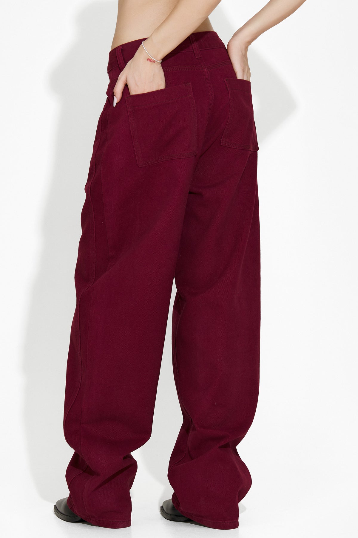Jeans casual bordeaux da donna Jacklyn Bogas