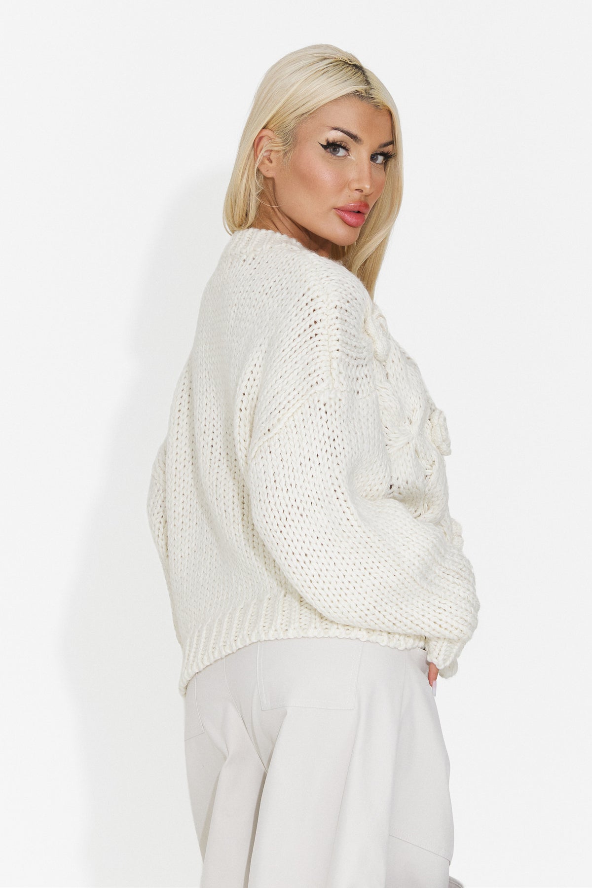 Bluza casual alba Elsyia Bogas