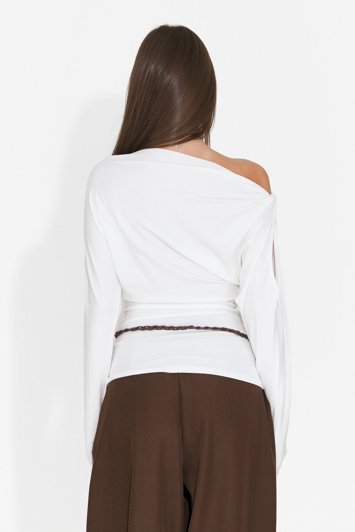 Bluza casual alba Niluova Bogas