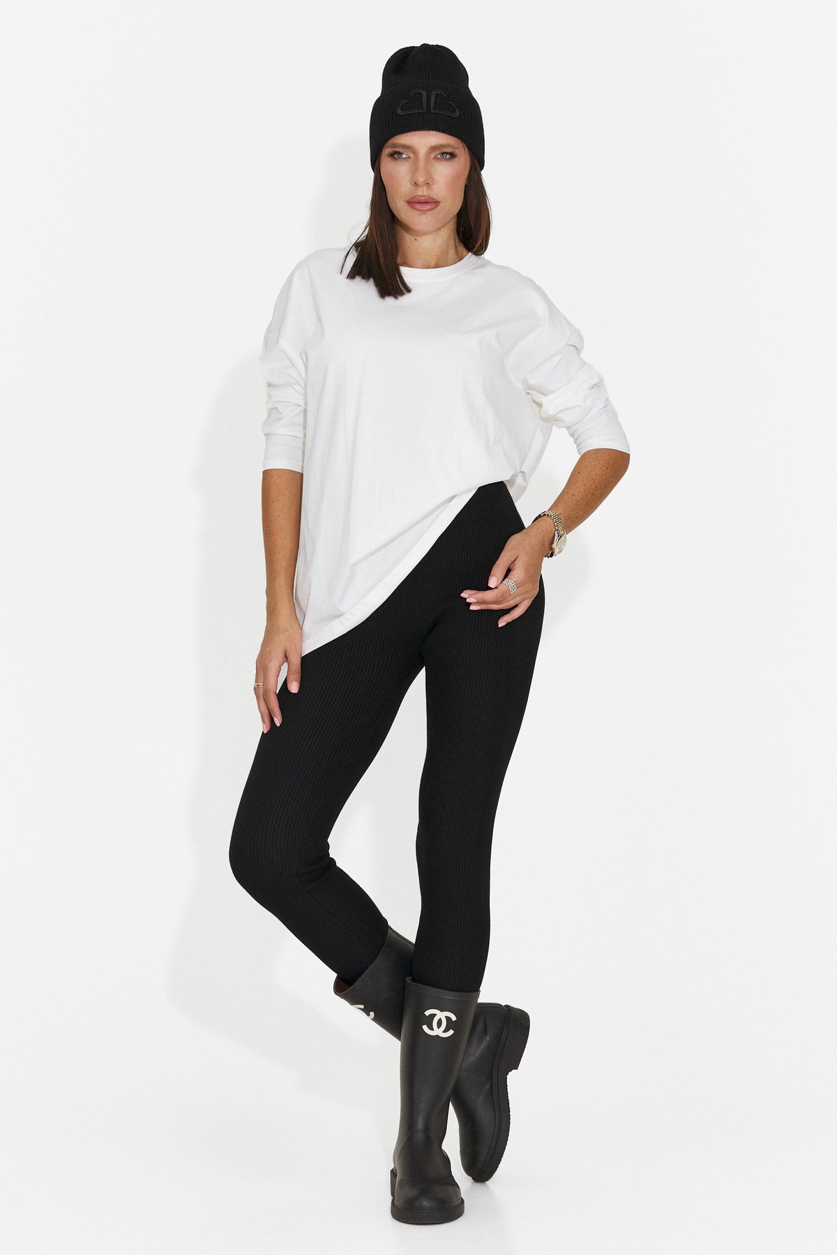Bluza casual alba Punaoina Bogas