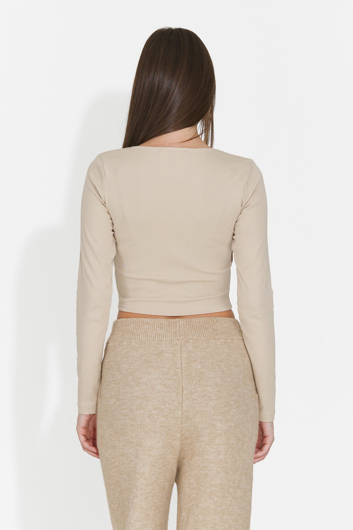 Bluza casual bej Glasinuna Bogas