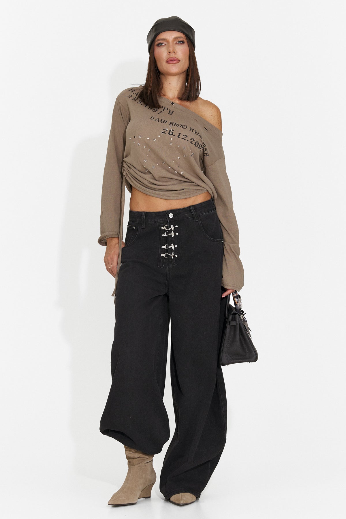 Bluza casual maro Hosioesia Bogas