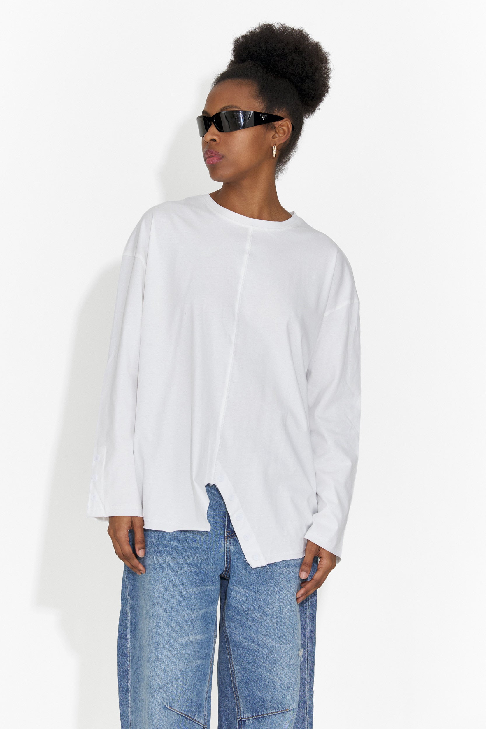 Camicetta Bianca Casual da Donna di Chandana Bogas