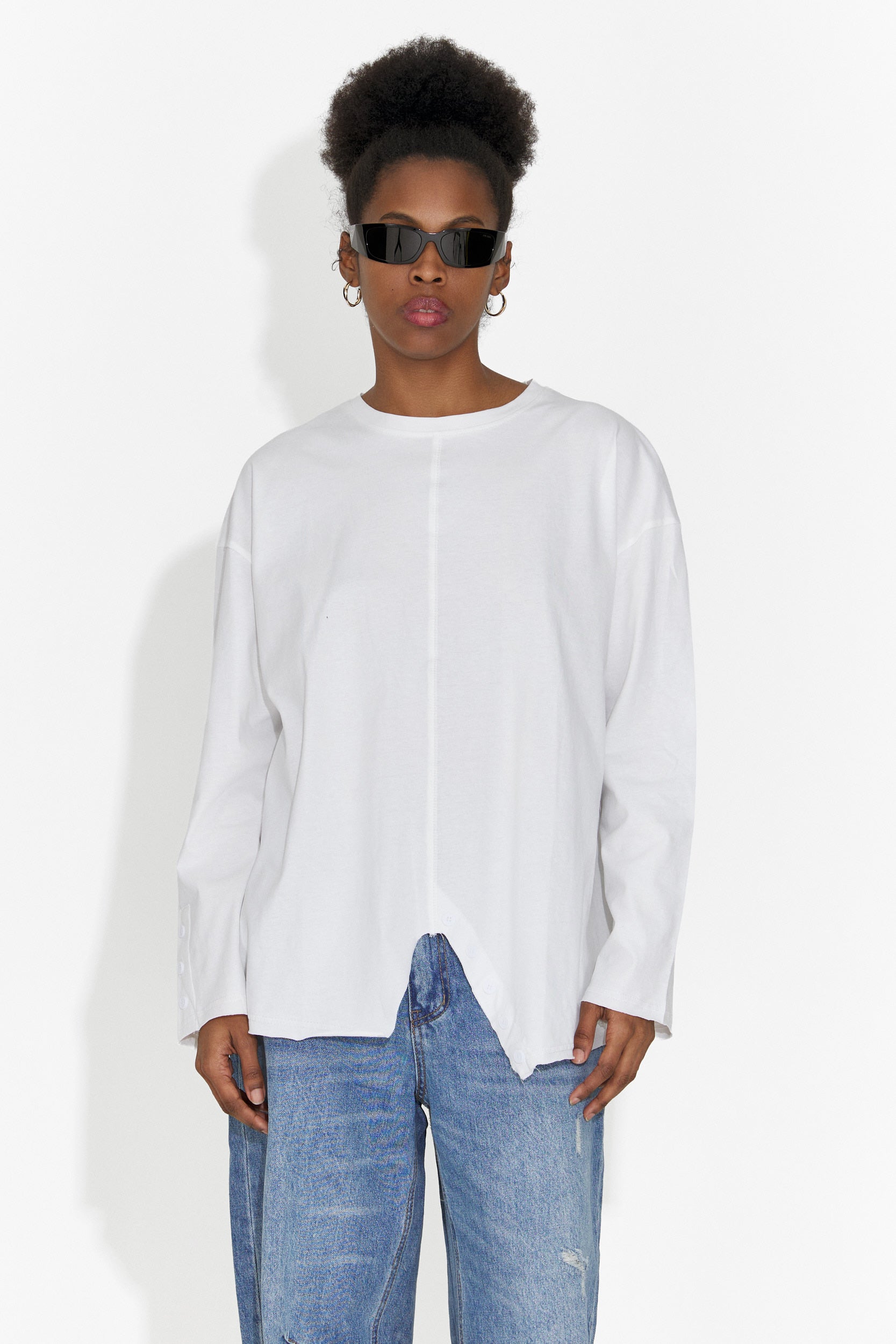 Camicetta Bianca Casual da Donna di Chandana Bogas