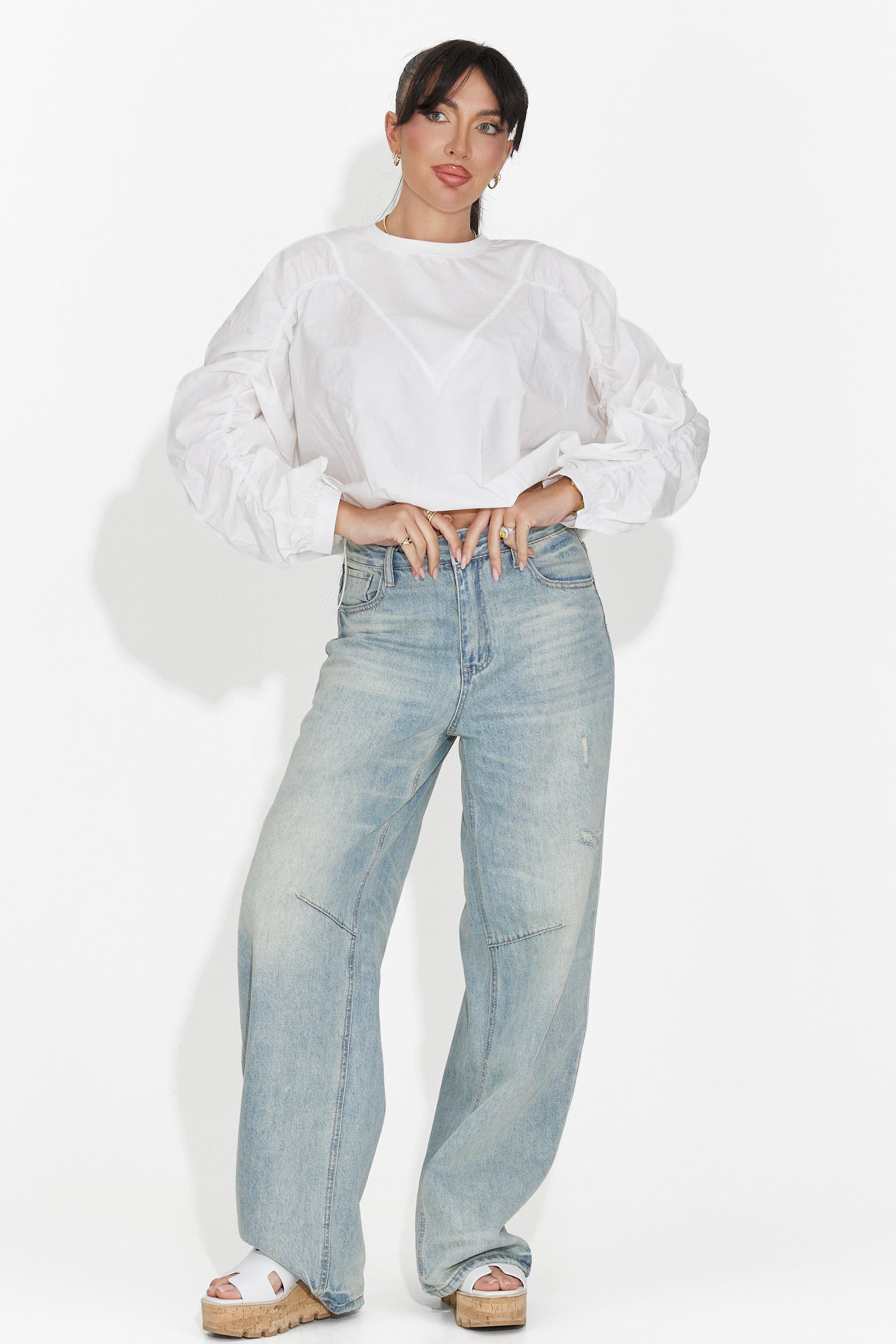 Camicetta Bianca Casual da Donna Donelia Bogas