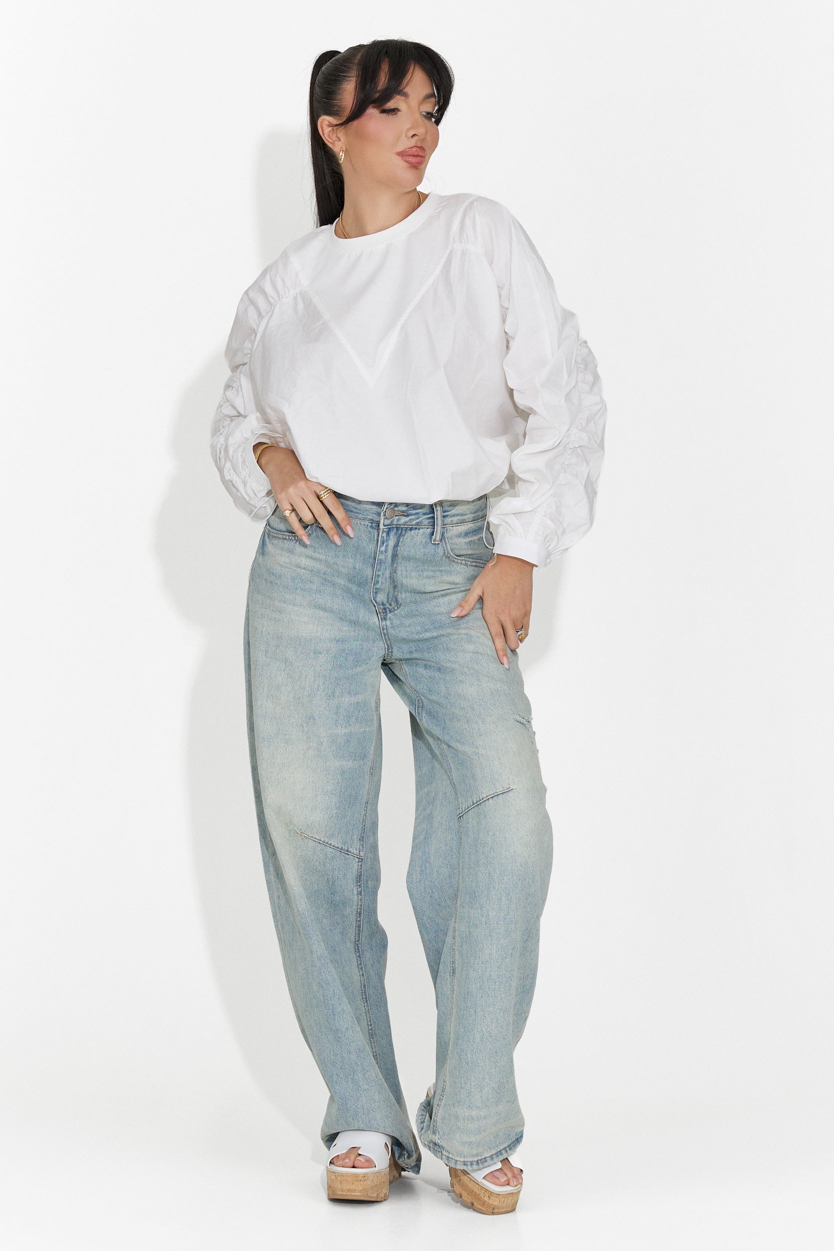 Camicetta Bianca Casual da Donna Donelia Bogas
