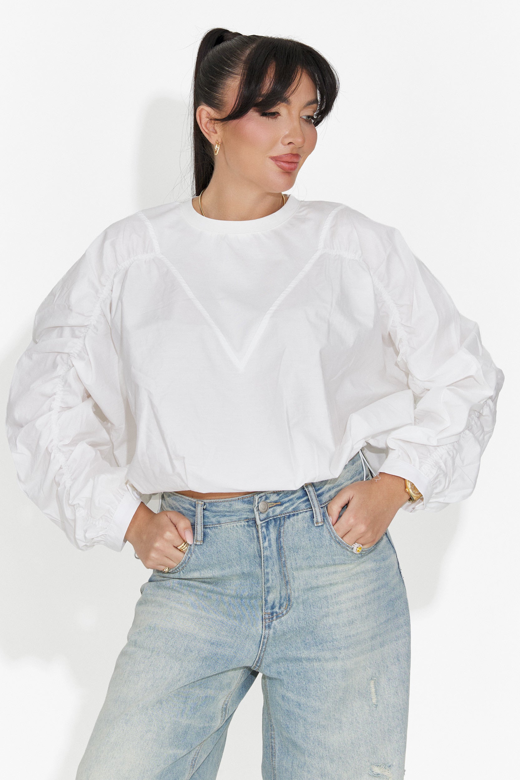 Camicetta Bianca Casual da Donna Donelia Bogas