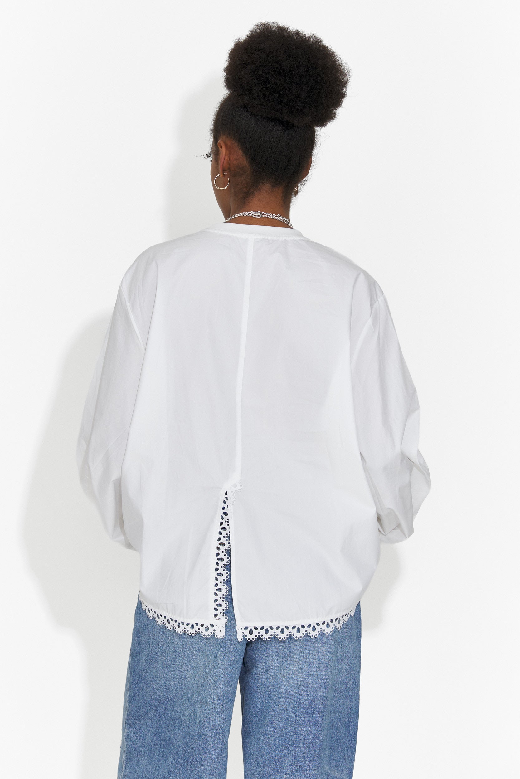 Blusa Casual Bianca da Donna di Sheiva Bogas