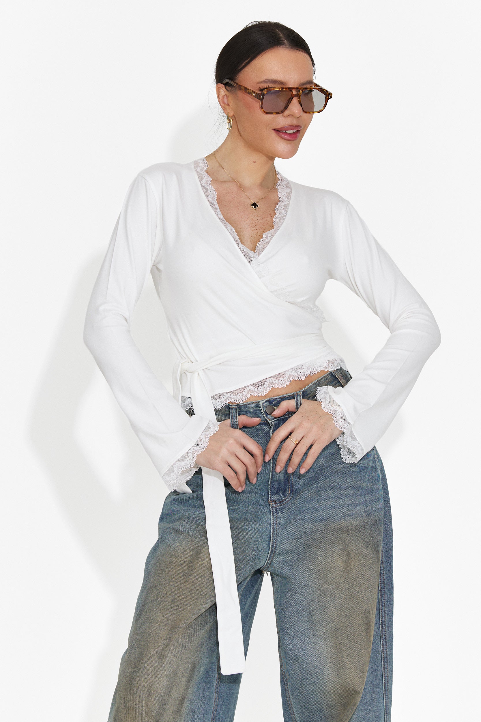 Camicetta Bianca Casual da Donna di Zaneta Bogas