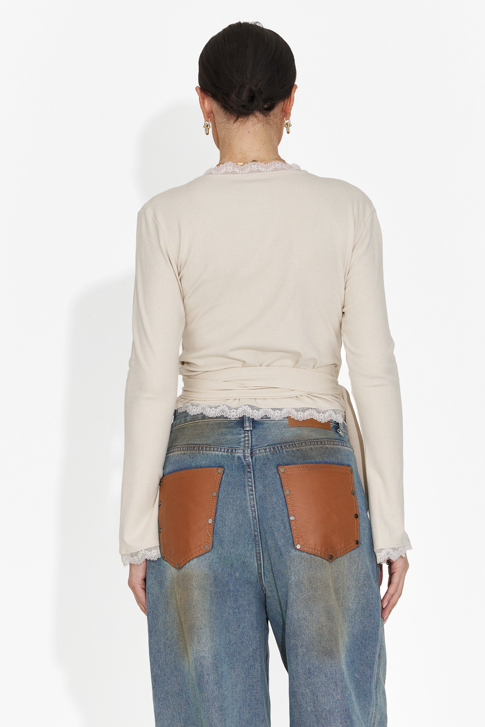 Blusa Casual Beige da Donna di Zaneta Bogas