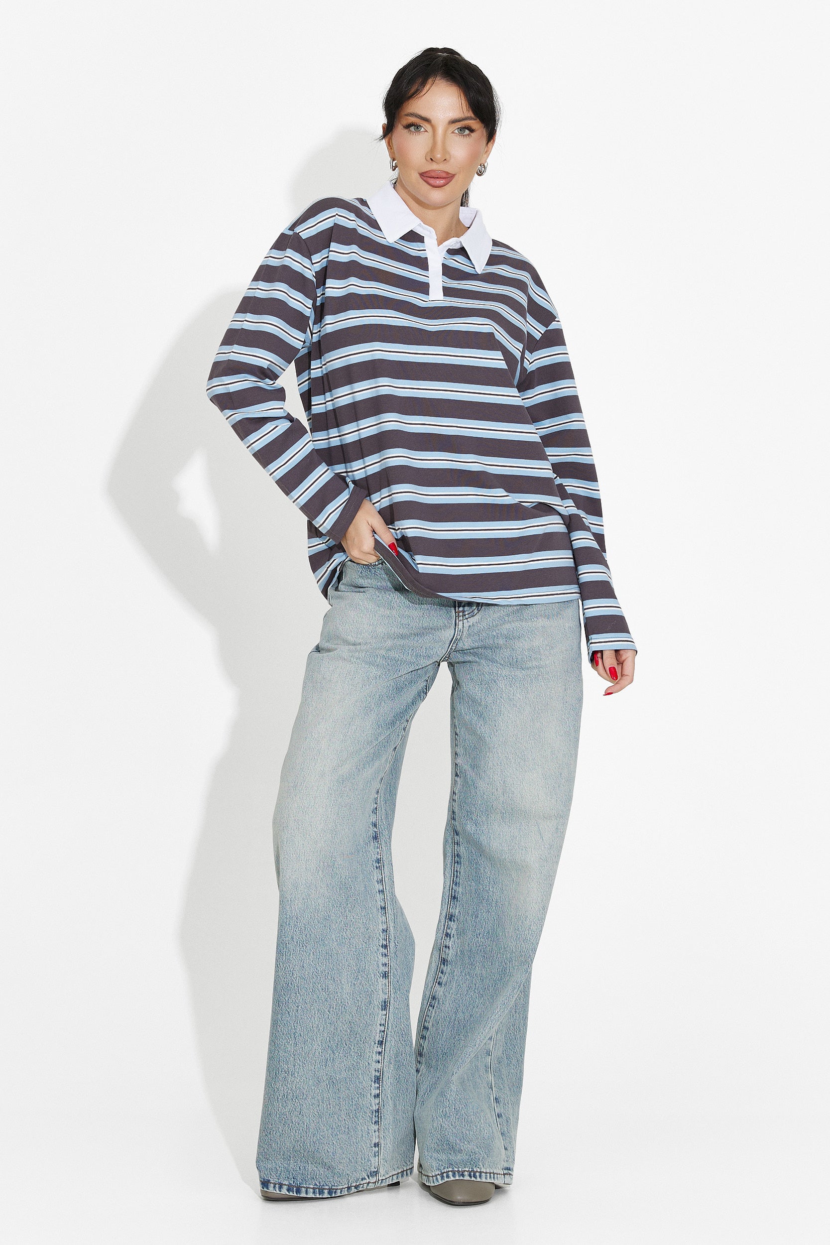 Blusa Casual Blu da Donna di Paloma Bogas