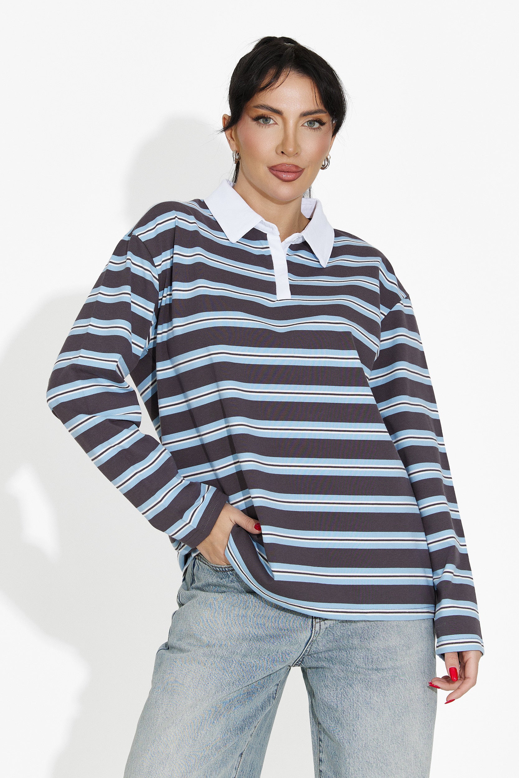 Blusa Casual Blu da Donna di Paloma Bogas