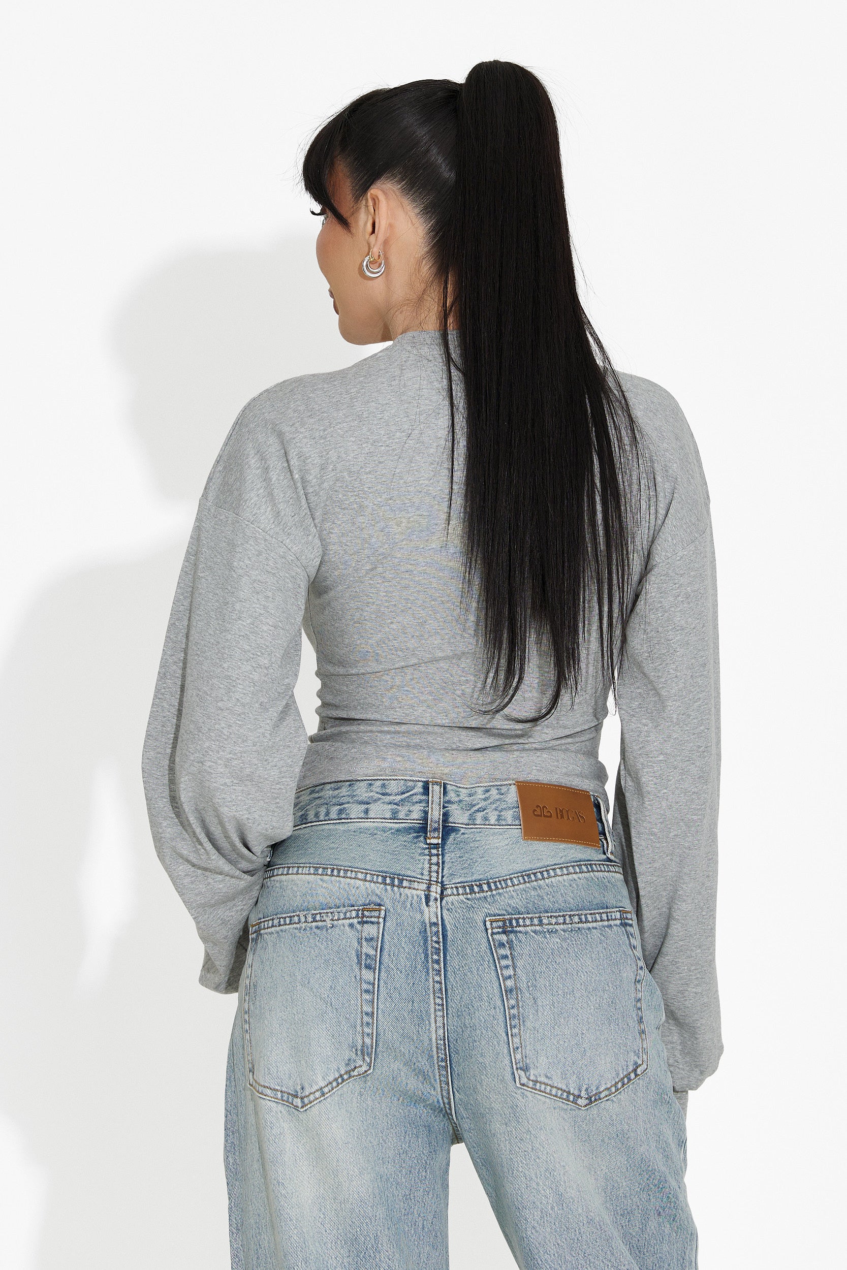 Camicetta Grigia Casual da Donna Tivora Bogas